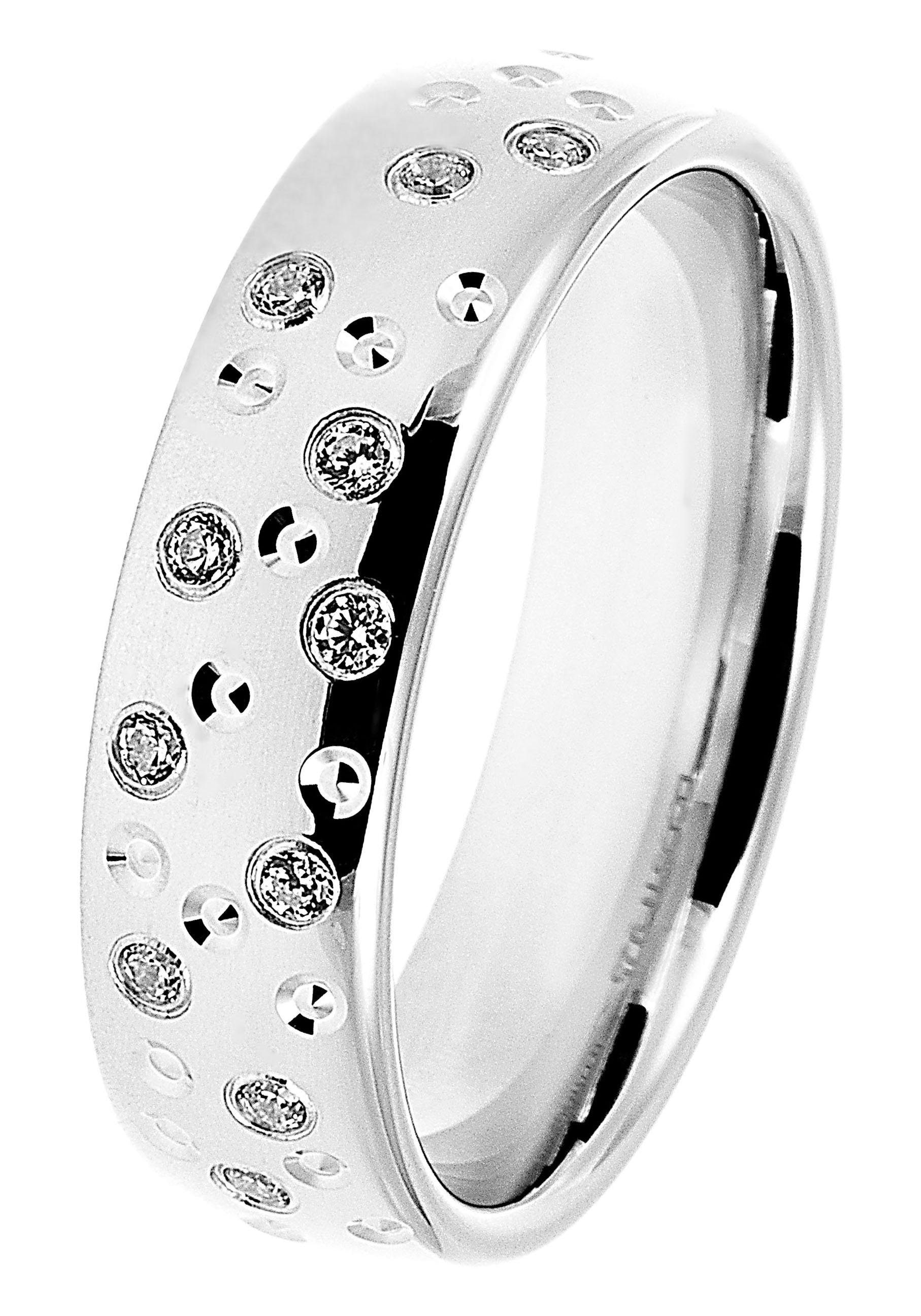 DOOSTI Trauring »Schmuck Geschenk Silber 925 Trauring Ehering Partnerring  LIEBE«, Made in Germany, mit o. ohne Zirkonia | Trauringe