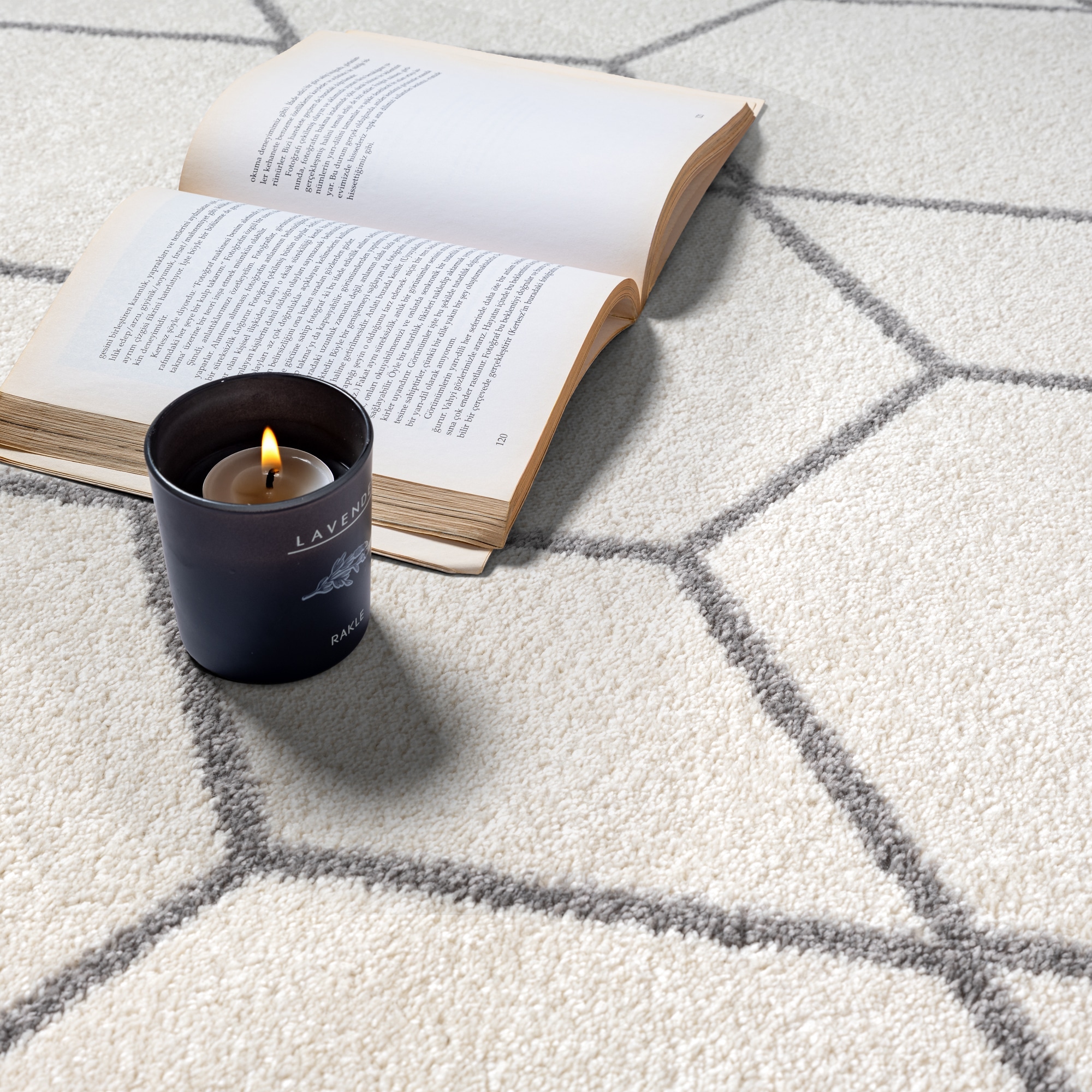 Sanat Teppich »Trellis« rund 10 mm Höhe Kurzflor, skandi, boho, auch als Läufer und in rund