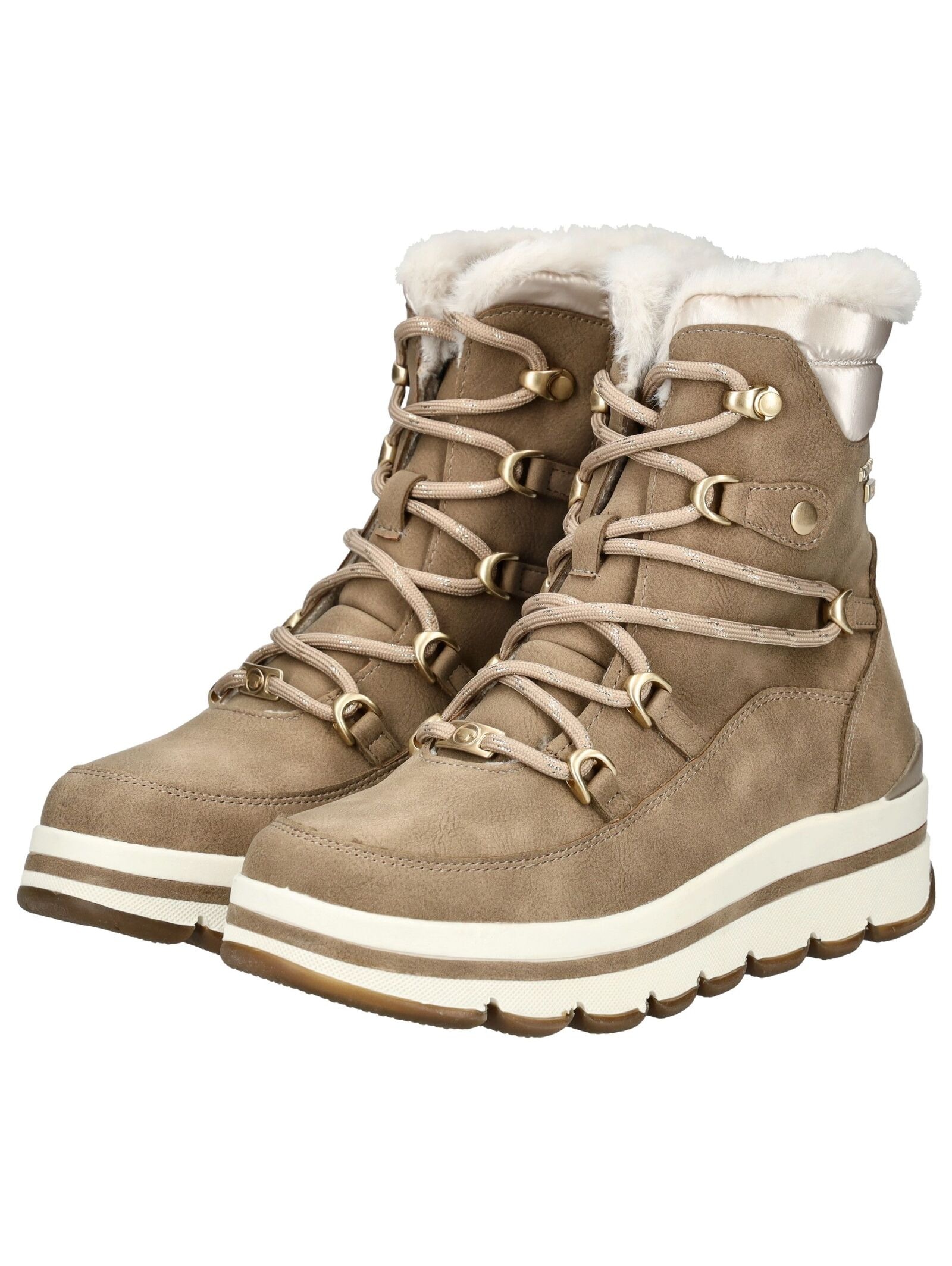 TOM TAILOR Schnürstiefelette »Tom Tailor Stiefelette Lederimitat/Textil«