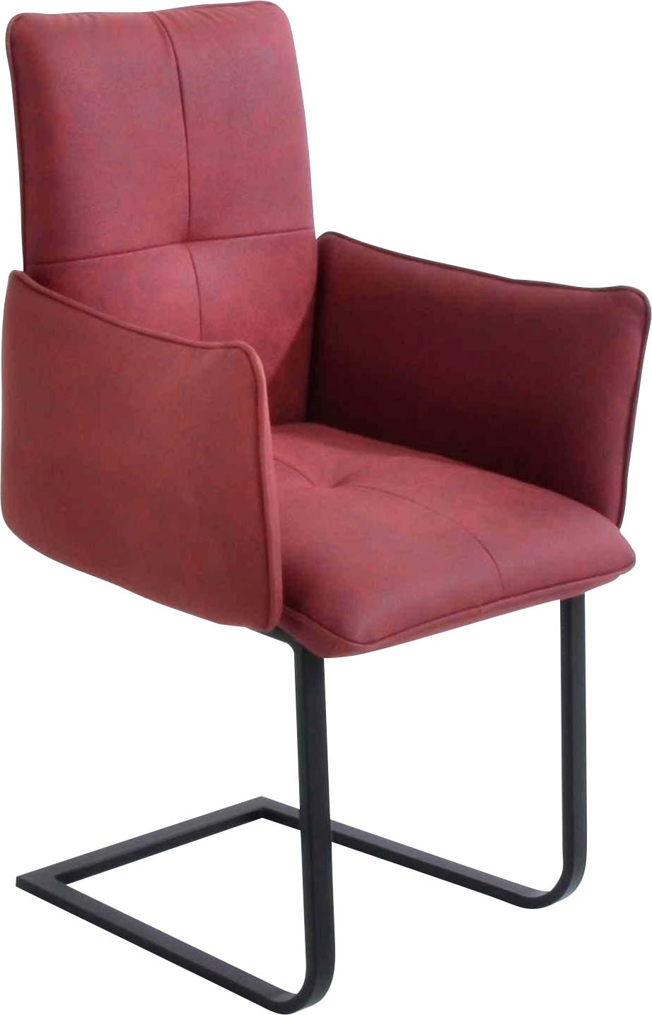 K+W Komfort & Wohnen Freischwinger () Freischwinger, Gestell in Metall schw günstig online kaufen