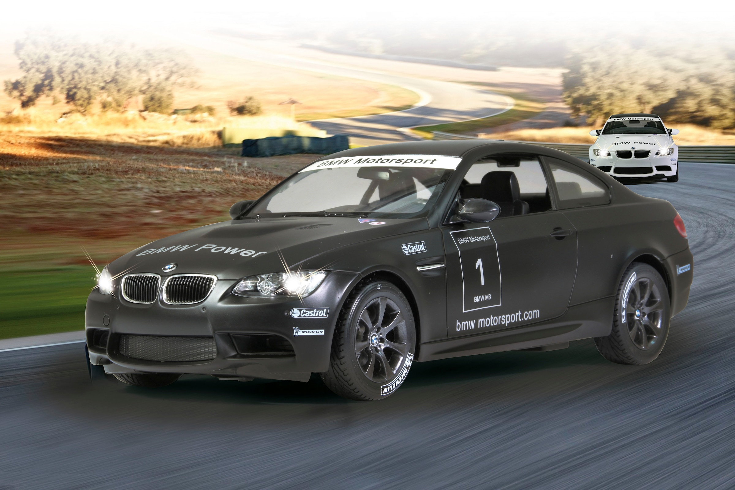 Jamara RC-Auto »Deluxe Cars, BMW M3 Sport, 1:14, schwarz, 2,4GHz«, mit LED-Licht