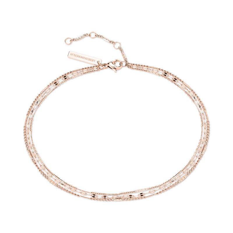 LIEBESKIND BERLIN Fußkette »Schmuck Edelstahl Sparkling With Layer« roségoldfarben