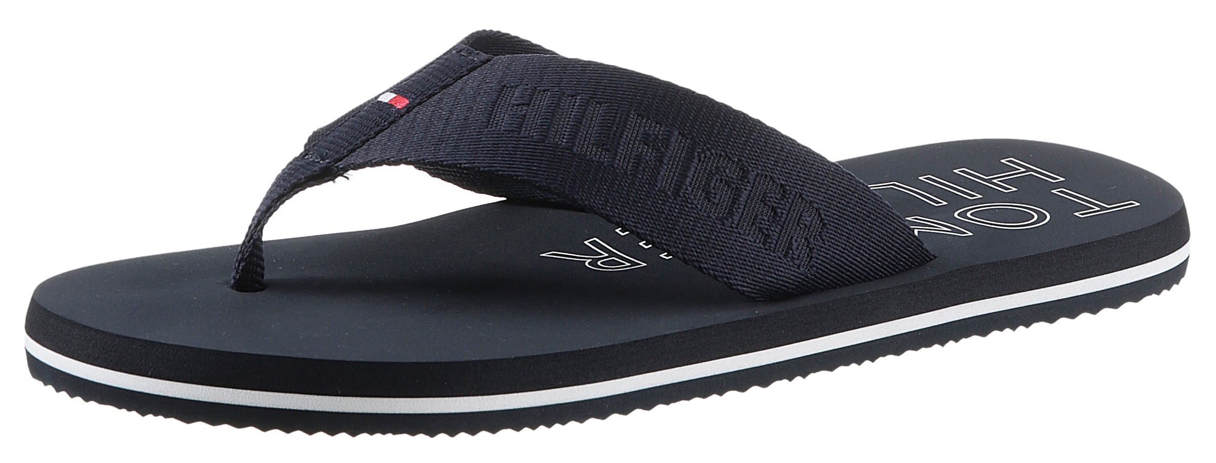Tommy Hilfiger Zehentrenner »TONAL HILFIGER BEACH SANDAL«, mit Logoprägung kaufen