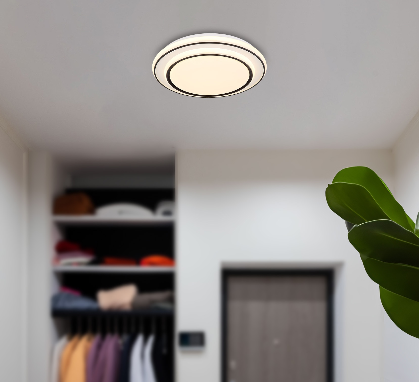 GLOBO LIGHTING LED Deckenleuchte »LOGAN«, Leuchtmittel LED-Modul | LED fest integriert, Deckenlampe/rund/Wohnzimmer/Schlafzimmer/elegant
