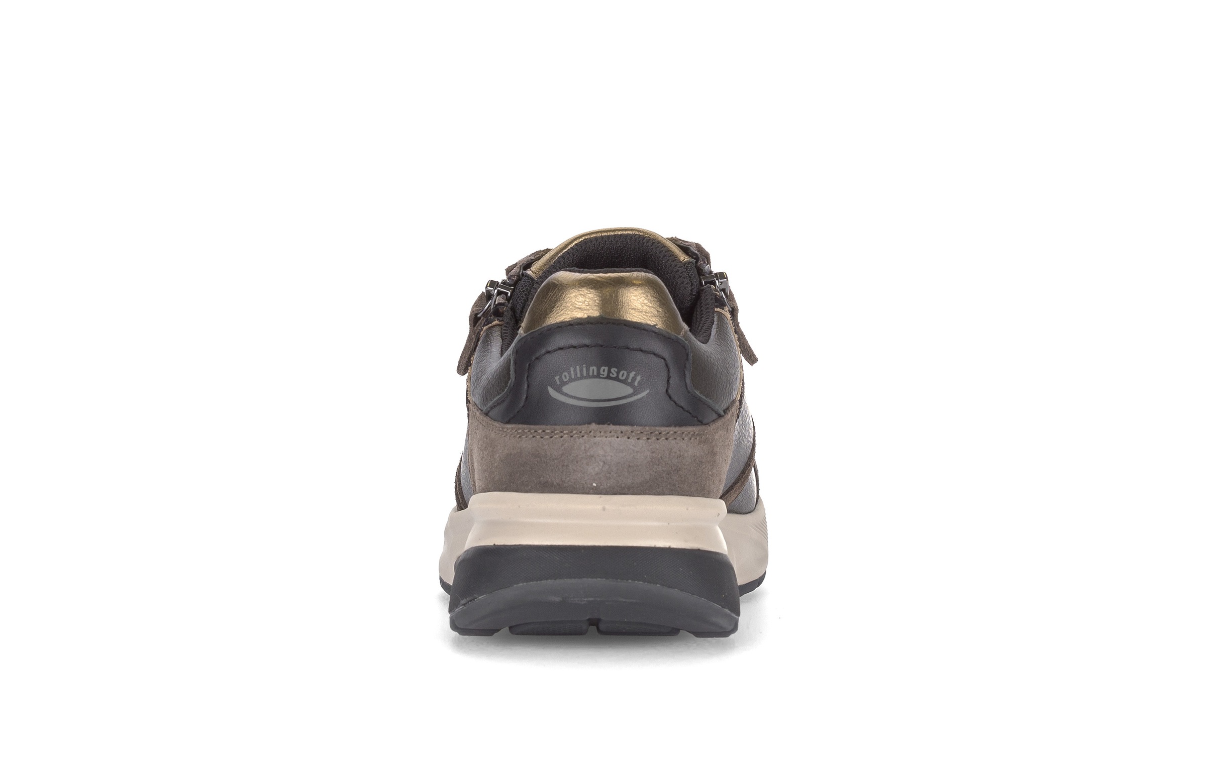 rollingsoft Keilsneaker  Freizeitschuh, Halbschuh, Schnürer mit modischen Kontrastbesätzen