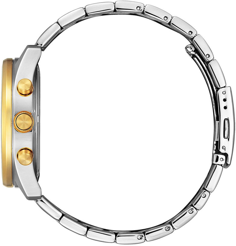 Citizen Chronograph, Armbanduhr, Quarzuhr, Herrenuhr, Edelstahlarmband