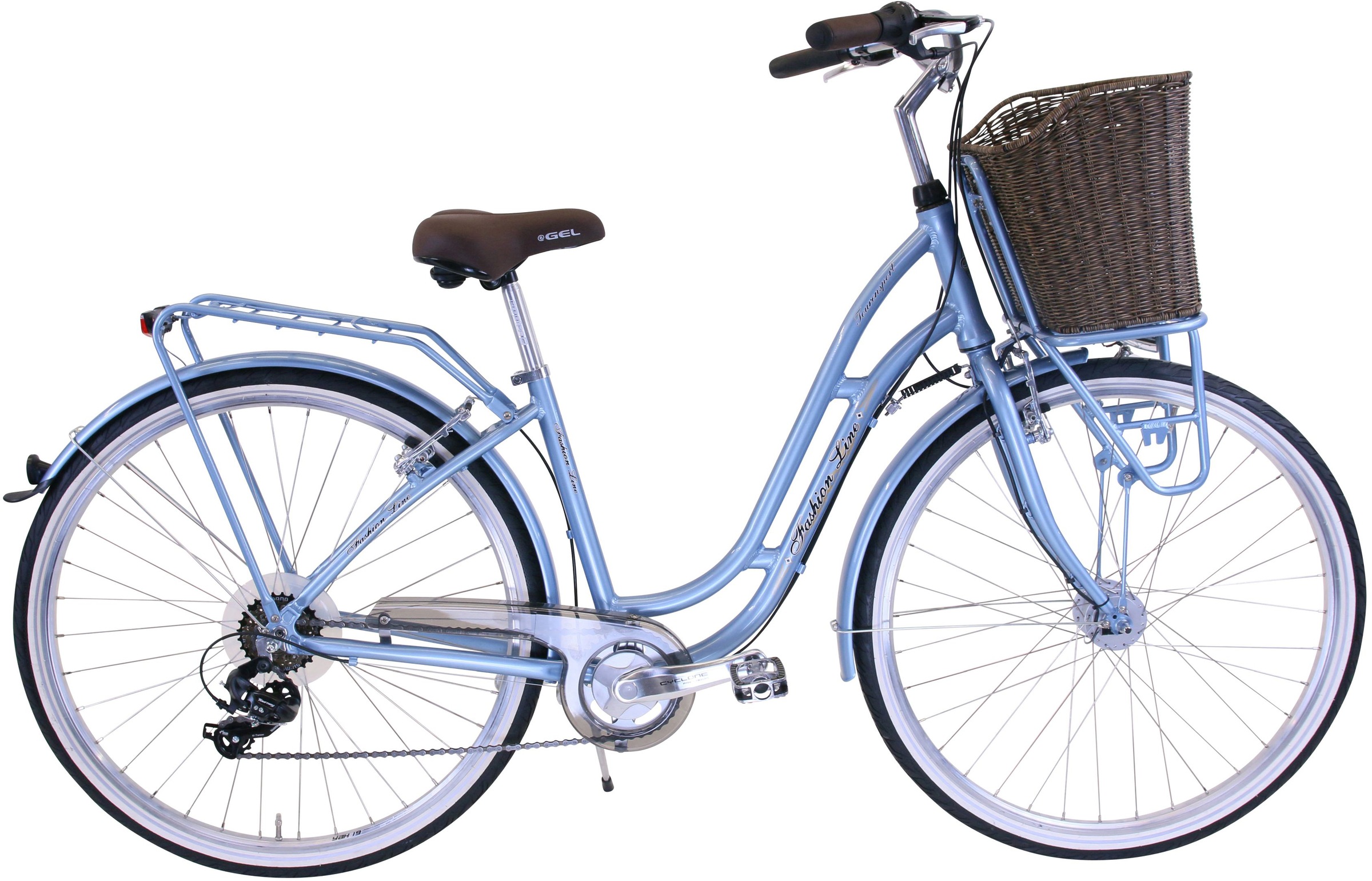 Bild von FASHION LINE Cityrad, 6 Gang, Shimano, TOURNEY TY 300 Schaltwerk, Kettenschaltung, für Damen, Kettenschaltung