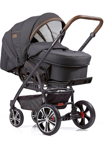 Kombi-Kinderwagen »F4 Air+, schwarz/tabak, anthrazit«