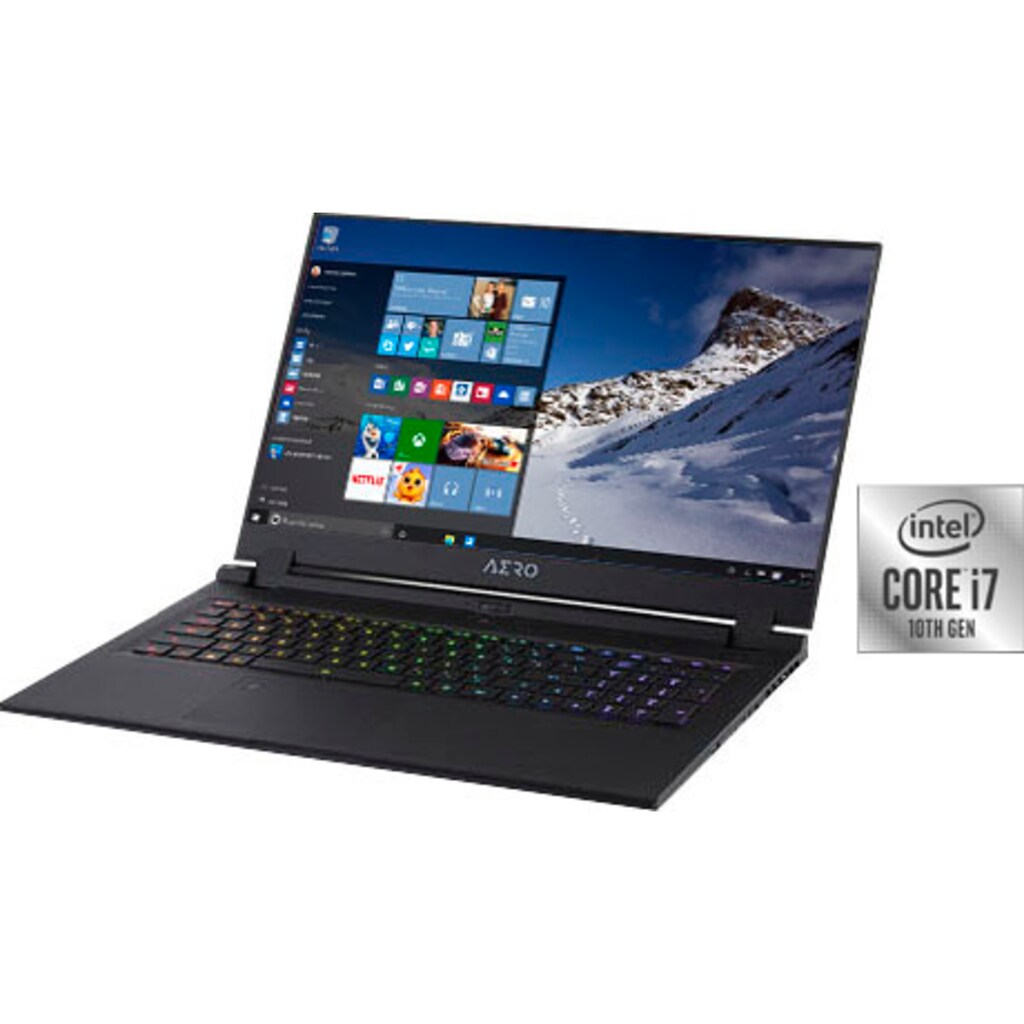 Gigabyte Notebook »17 WB-7DE1130SH«, 43,9 cm, / 17,3 Zoll, UHD Graphics, 512 GB SSD