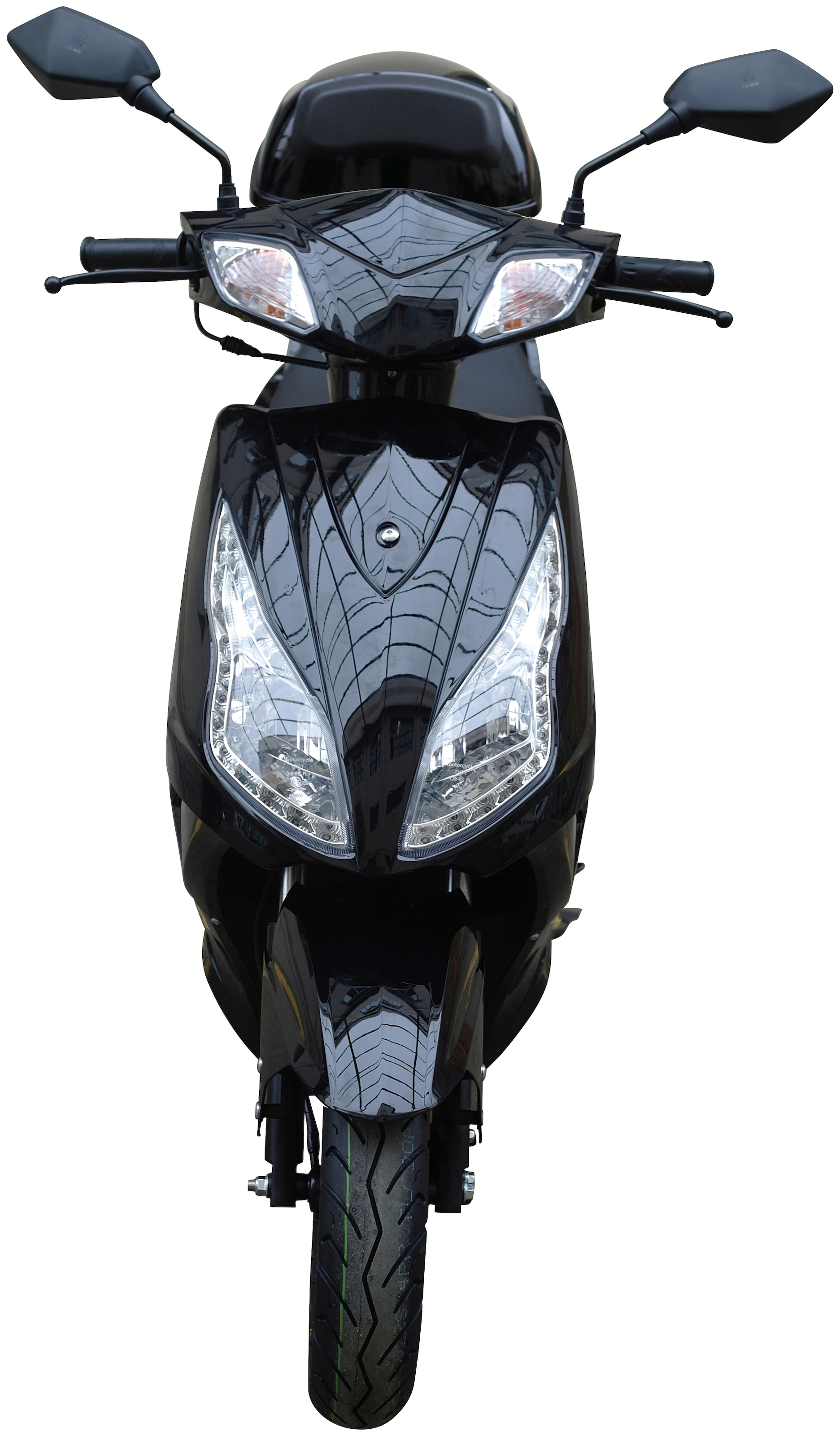 GT UNION Motorroller »GT3 45«, 49,6 cm³, 45 km/h, Euro 5, 3 PS, (Set, mit Topcase), Luftgekühlter Motor