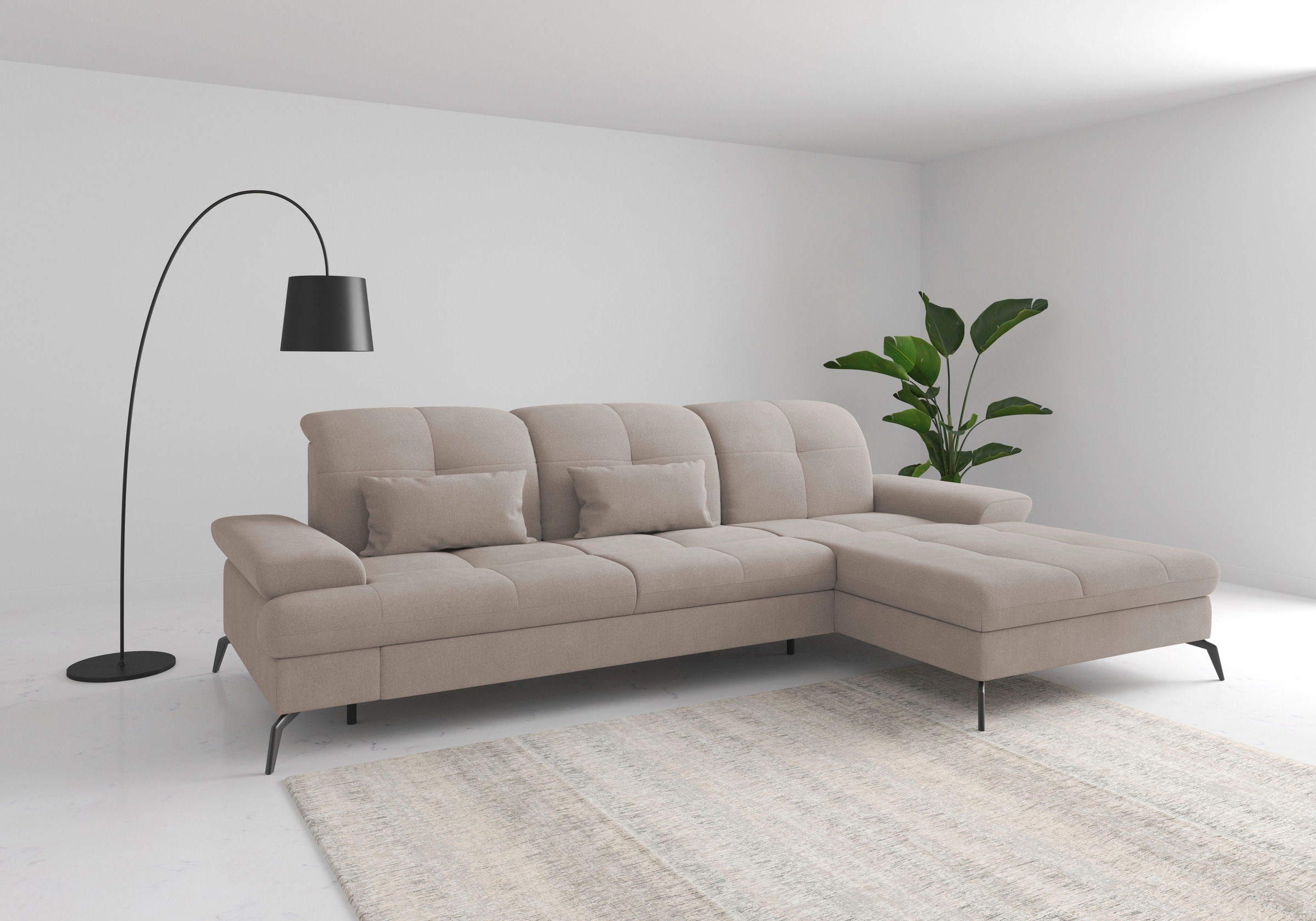 sit&more Ecksofa »Amica, L-Form, inkl. Sitztiefenverstellung & Armteilverst günstig online kaufen