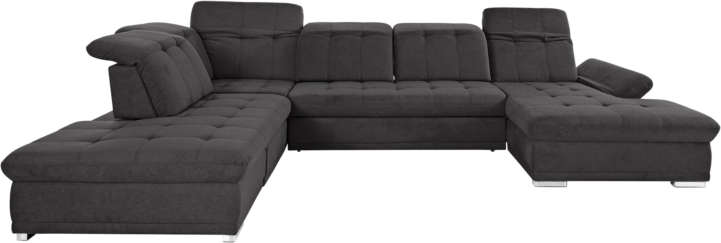 COTTA Wohnlandschaft »Holiday U-Form mit Sitztiefen-, Armteil- und Kopfteilverstellung« wahlweise mit Bettfunktion & Bettkasten