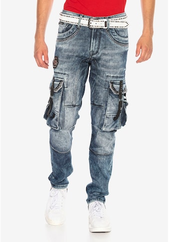 Cipo & Baxx Straight-Jeans, mit coolen Cargotaschen kaufen