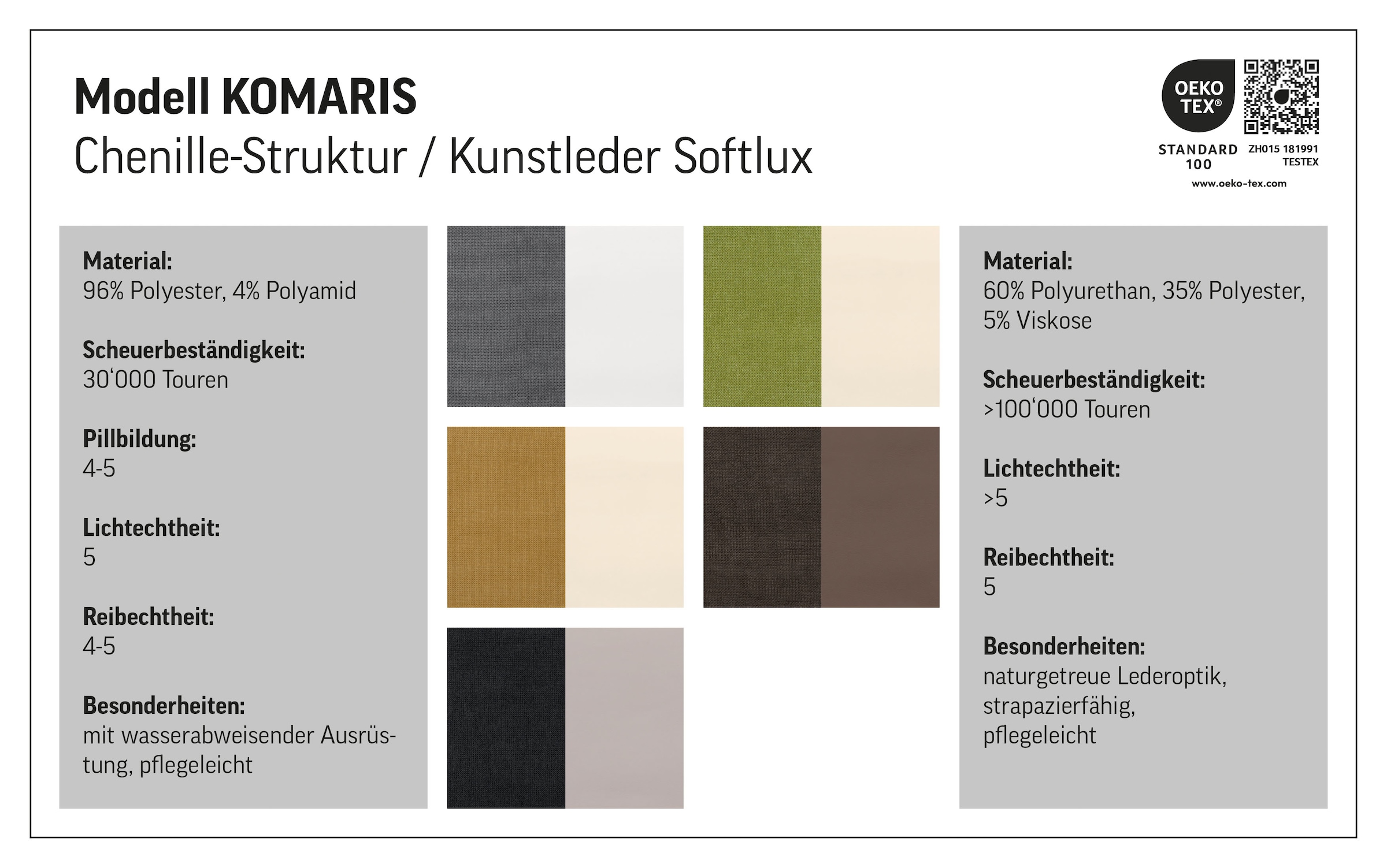 COTTA Ecksofa »Komaris L-Form mit Kopfteilverstellung«, wahlweise mit Bettfunktion, Bettkasten & Beleuchtung