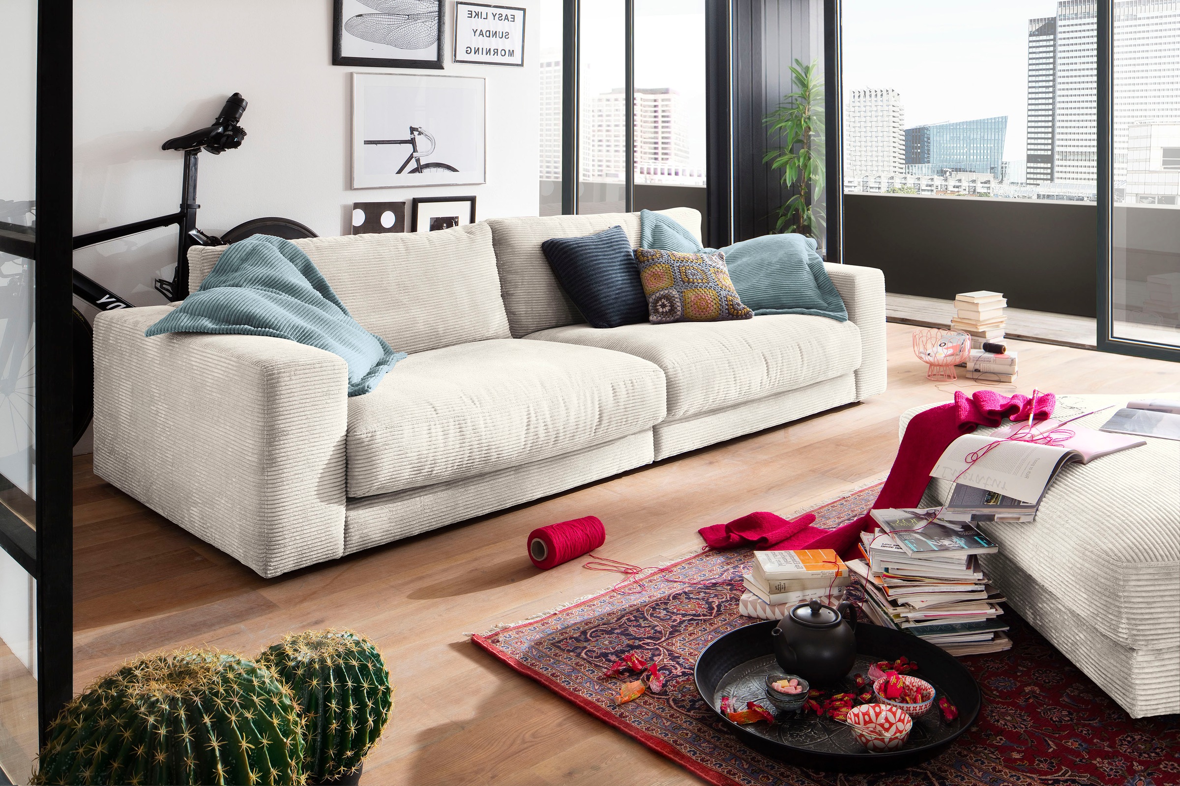 Home affaire Big-Sofa »Enisa, bequeme, legere Polsterung B/T/H: 290/127/85 günstig online kaufen