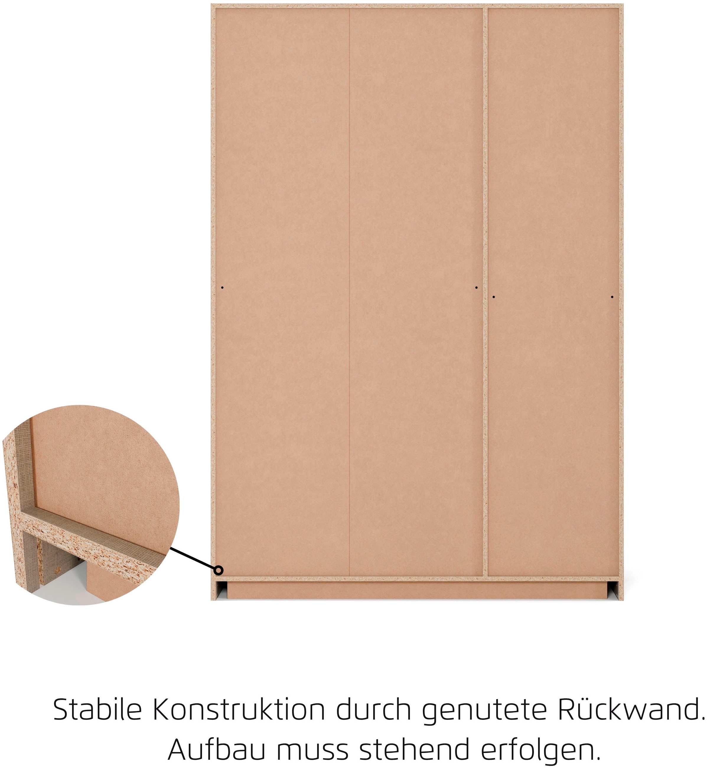 OTTO home Kleiderschrank »Mehrzweckschrank Aktenschrank Möbel Mietswohnung TOPSELLER  ASTANA« 3 Ausstattungen BASIC/CLASSIC/PREMIUM (inkl. SOFT-CLOSE-FUNKTION),  mit 3 Spiegelelementen, Metallgriffleisten alufarbig MADE IN GERMANY