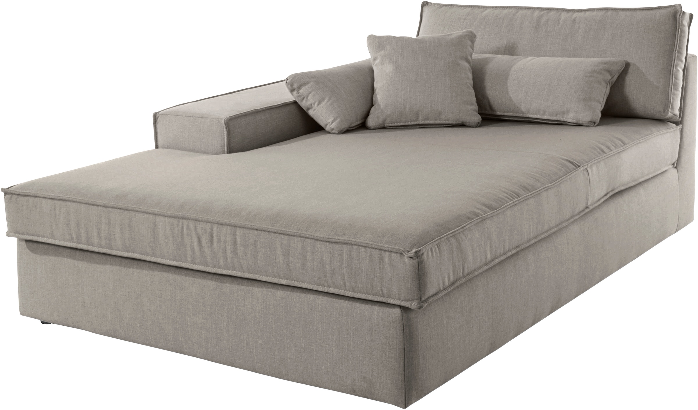 Ottomane OTTO HOME "Enid", beige, B:130cm H:75cm