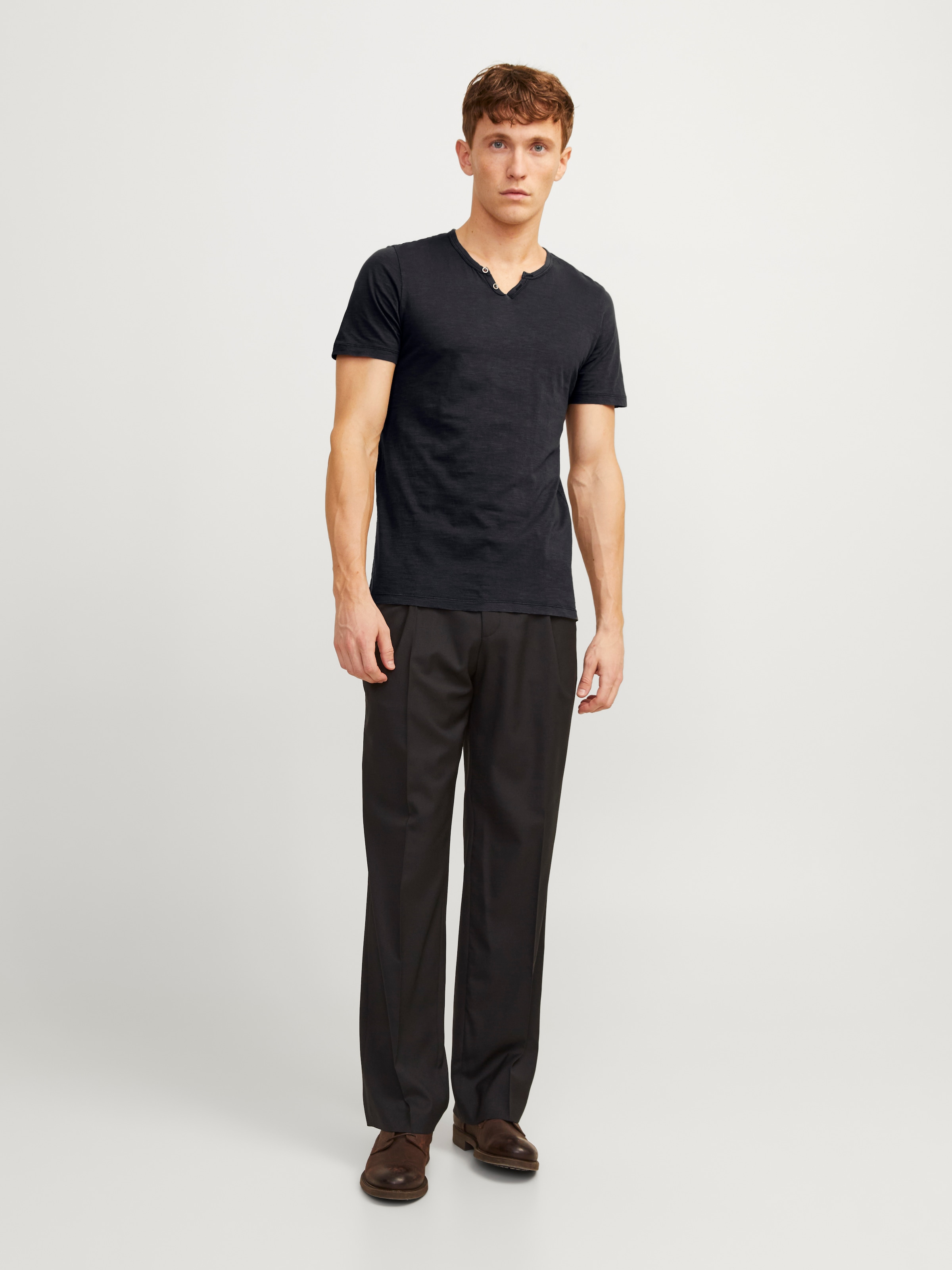 Jack & Jones T-Shirt »SPLIT NECK TEE«