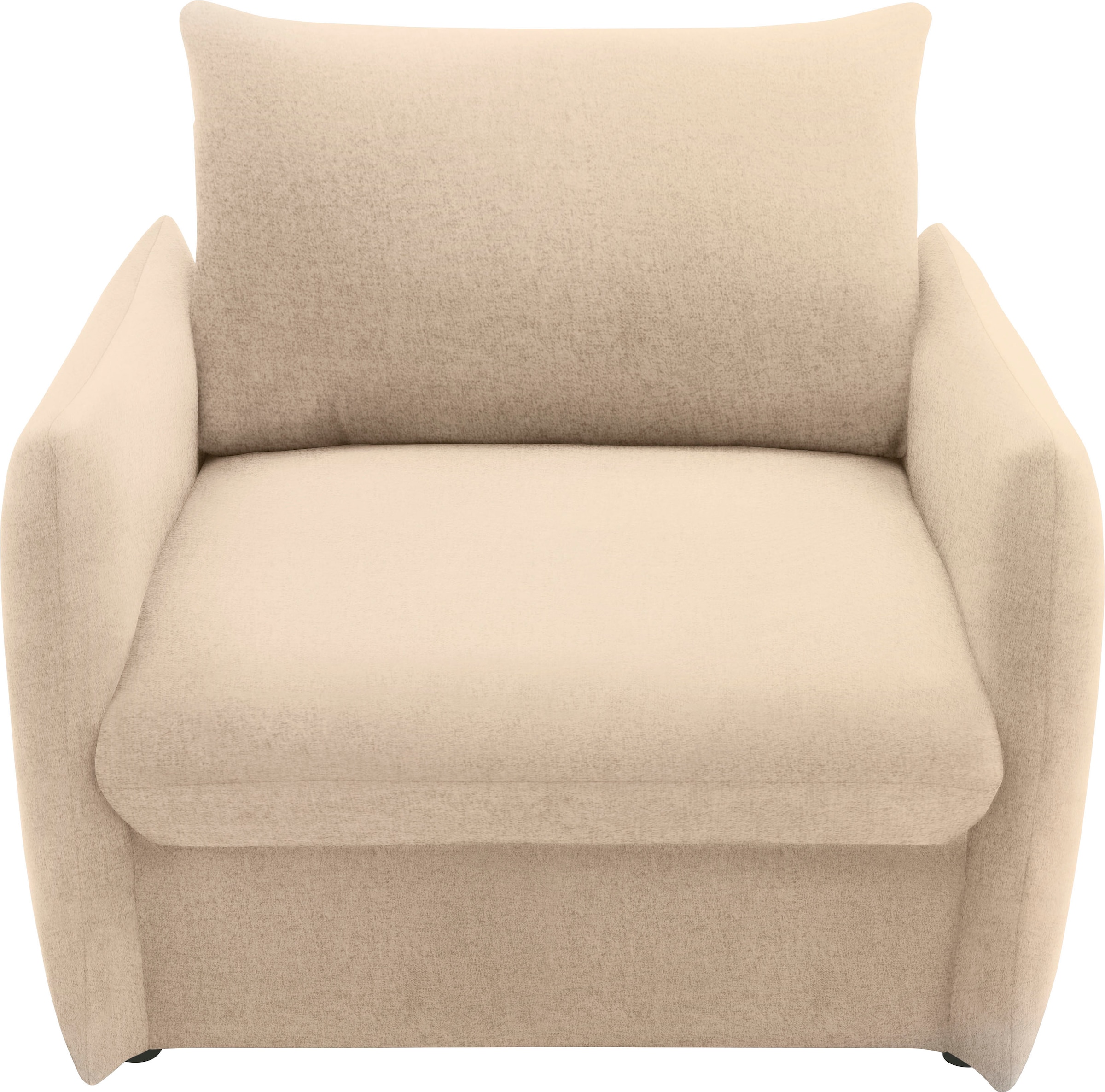 DOMO collection Sessel »700023 wandelbar zum Loungesessel, Relaxliege und Gästebett«, Schlaffunktion, Federkern, stabile Liegefläche ca. 70 x 195 cm