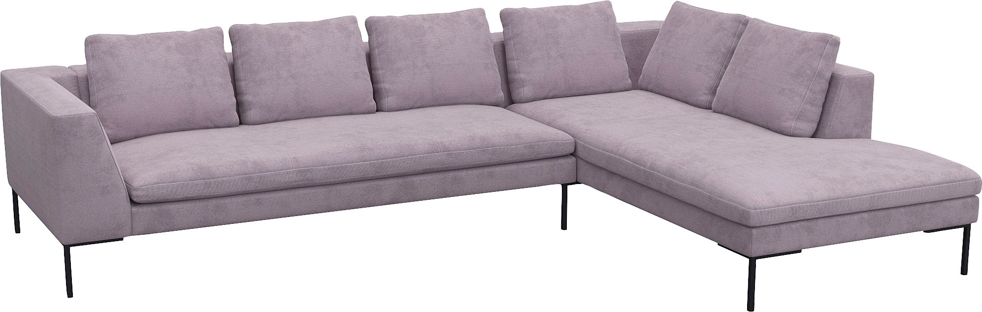 FLEXLUX Ecksofa »Loano, superbequemer Sitzkomfort durch Kaltschaum im Sitz, günstig online kaufen