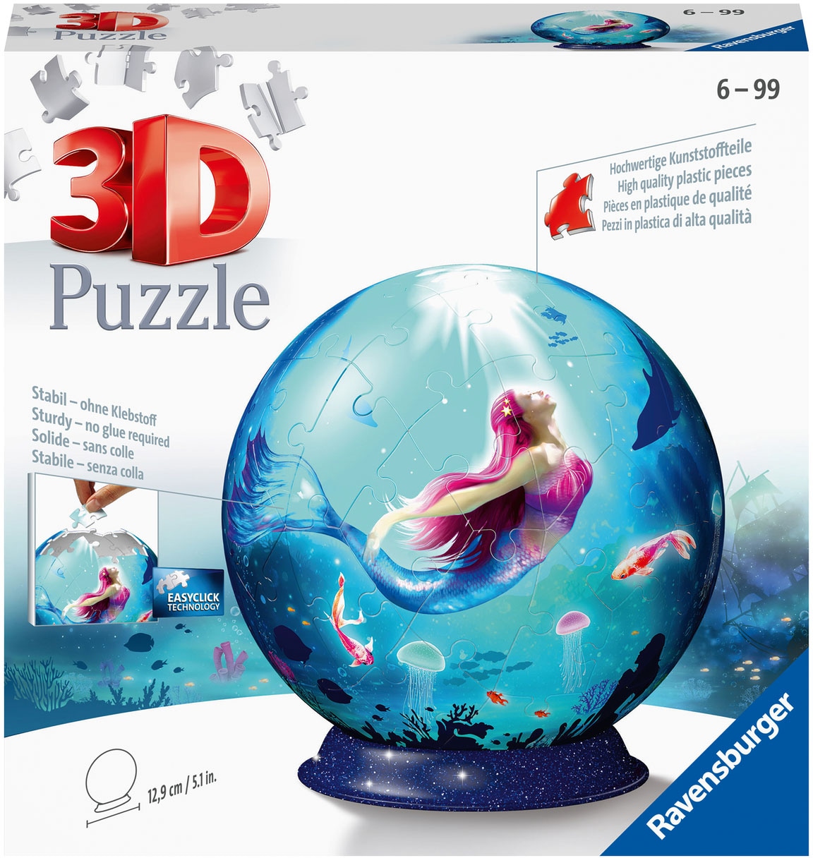Puzzleball »Bezaubernde Meerjungfrauen«, FSC® - schützt Wald - weltweit; Made in Europe