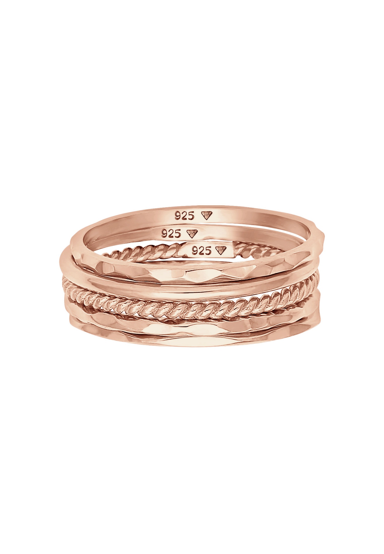 Elli Ring-Set »Stapelring Stacking Boho Set (5 tlg.) 925 Sterling Silber«
