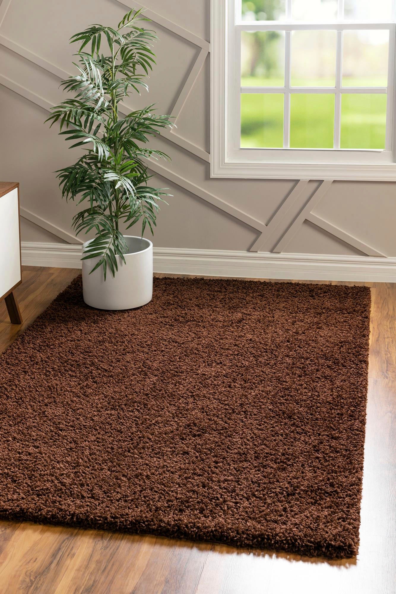 Myflair Möbel & Accessoires Hochflor-Teppich »Shaggy Shag Lagerräumung«, rechteckig, 38 mm Höhe, gewebt, Uni Farben, ideal im Wohnzimmer & Schlafzimmer