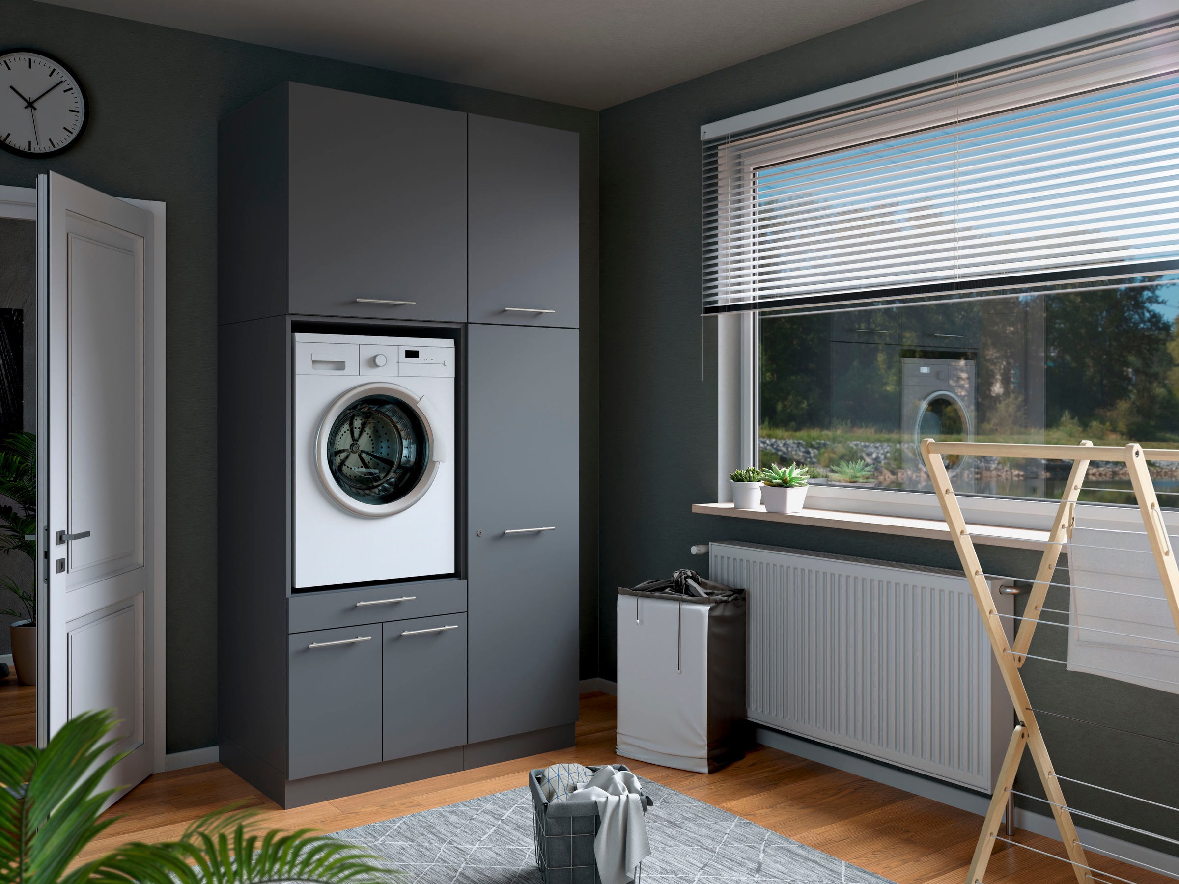 Laundreezy Mehrzweckschrank-Set »Laundreezy, 4-tlg. Mehrzweckschrank-Set B/H/T 118/238/68 cm« 4 Stk. tlg.