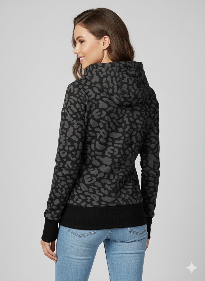 Ragwear Kapuzensweatjacke »RYLIE PRINT ZIP O«