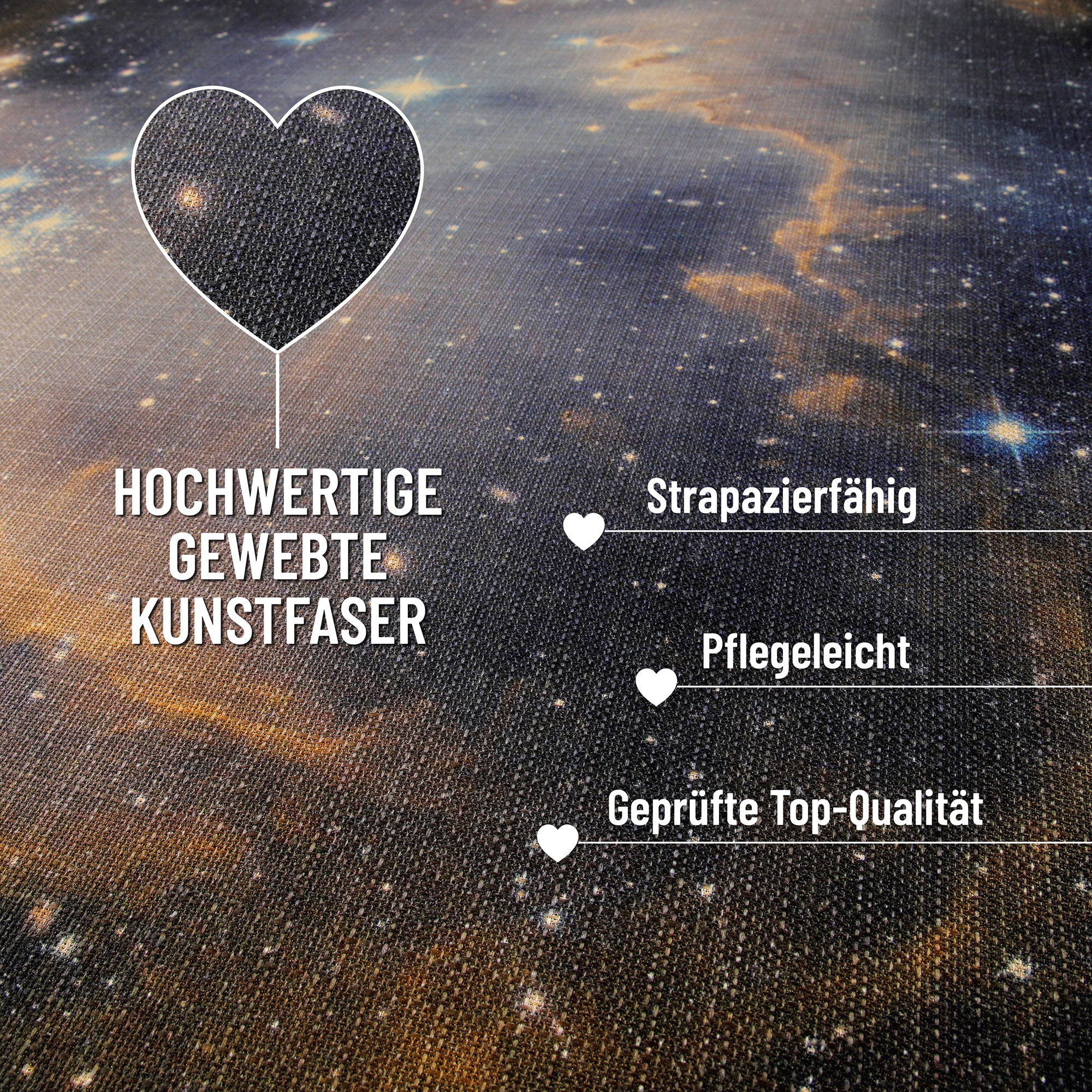 Wecon home Teppich »Galactic Glow«, rechteckig, 5 mm Höhe, Gamer Teppich, gewebt, Sci-Fi, robust, Gaming Room, rutschfest