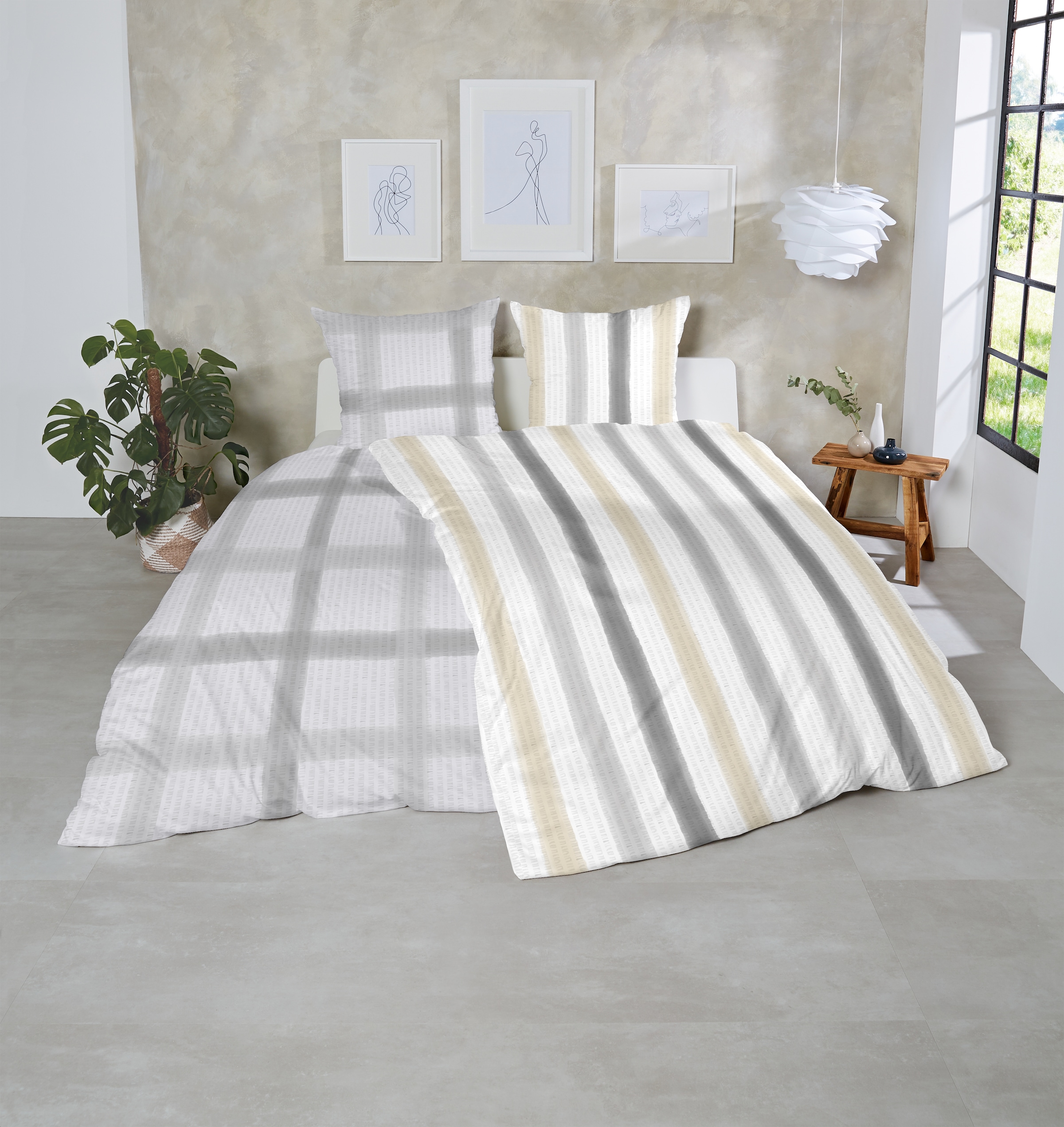 Primera Bettwäsche »Soft-Seersucker-Bettwäsche Soft lines« 2