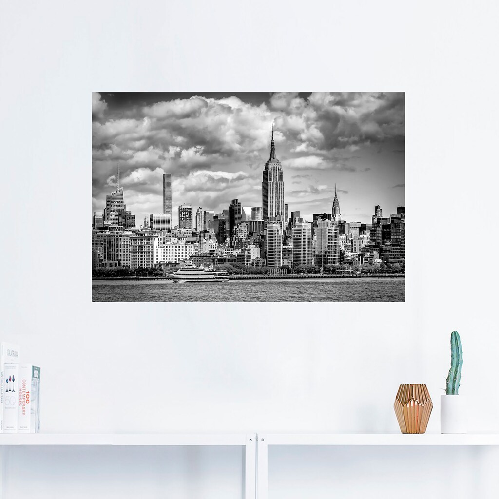 Artland Wandbild »Midtown Manhattan«, New York, (1 St.), in vielen Größen & Produktarten - Alubild / Outdoorbild für den Außenbereich, Leinwandbild, Poster, Wandaufkleber / Wandtattoo auch für Badezimmer geeignet