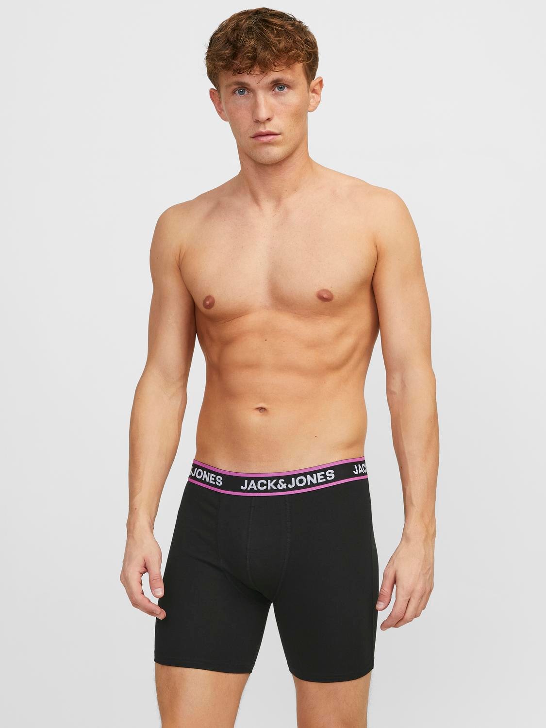 Jack & Jones Boxershorts »JACLIME SOLID BOXER BRIEFS 5 PACK«