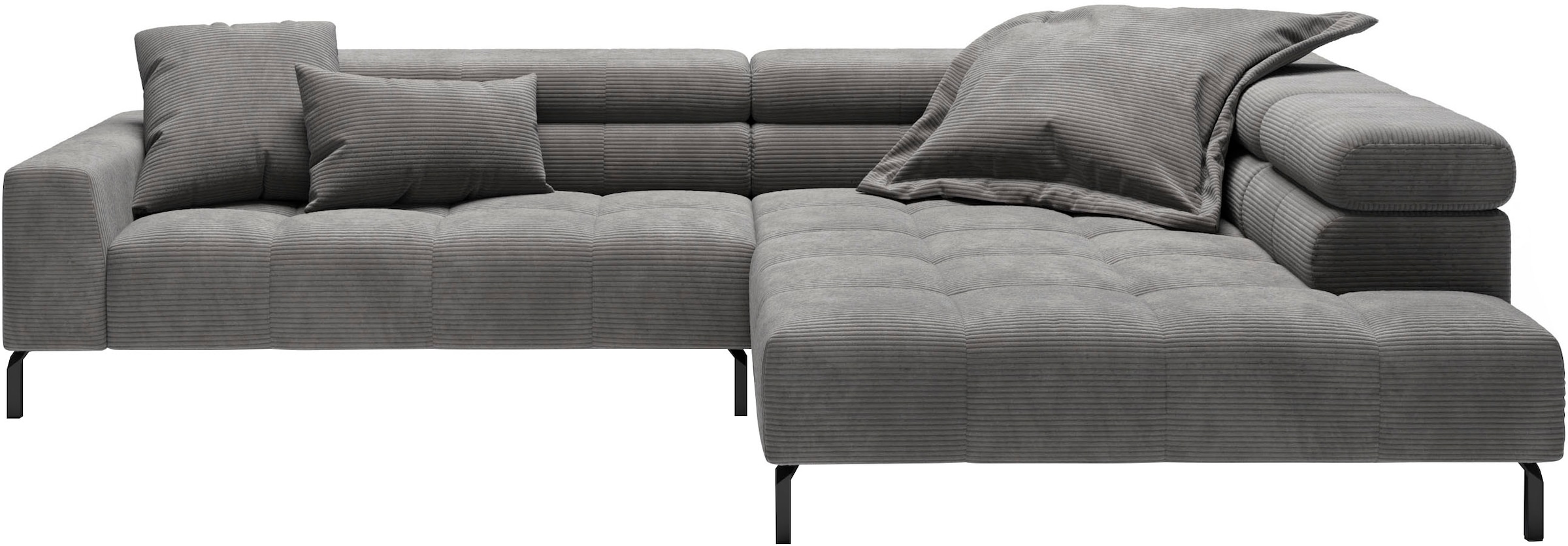 Places of Style Ecksofa "Cleveland, L-Form, incl. Kopfteilverstellung, Brei günstig online kaufen