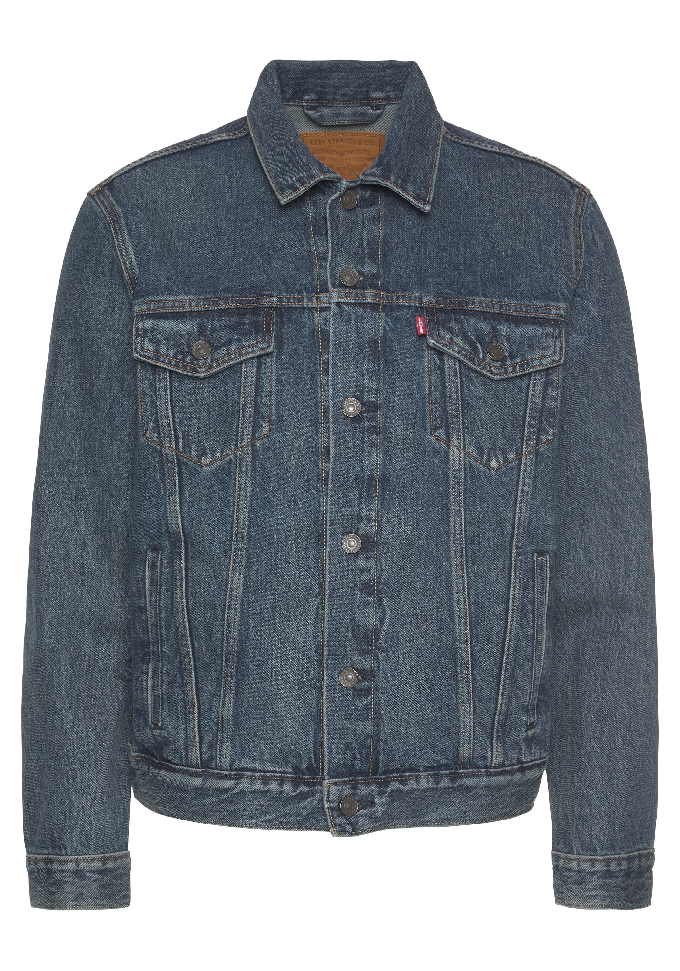 Levi's® Jeansjacke »VINTAGE FIT TRUCKER JKT«, ohne Kapuze, mit Knopfleiste
