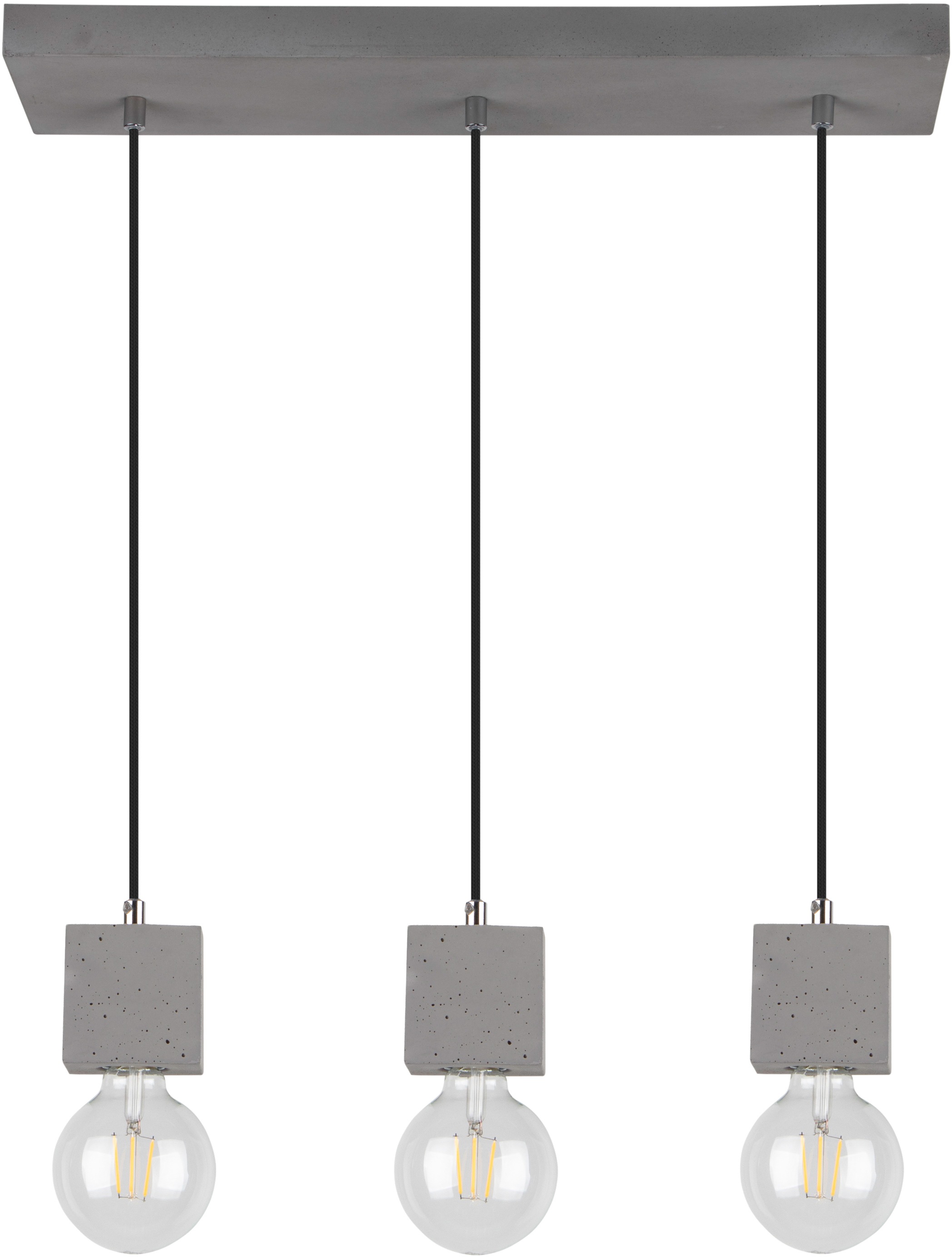SPOT Light Pendelleuchte »STRONG SQUARE«, 3 flammig, Leuchtmittel E27   ohn günstig online kaufen