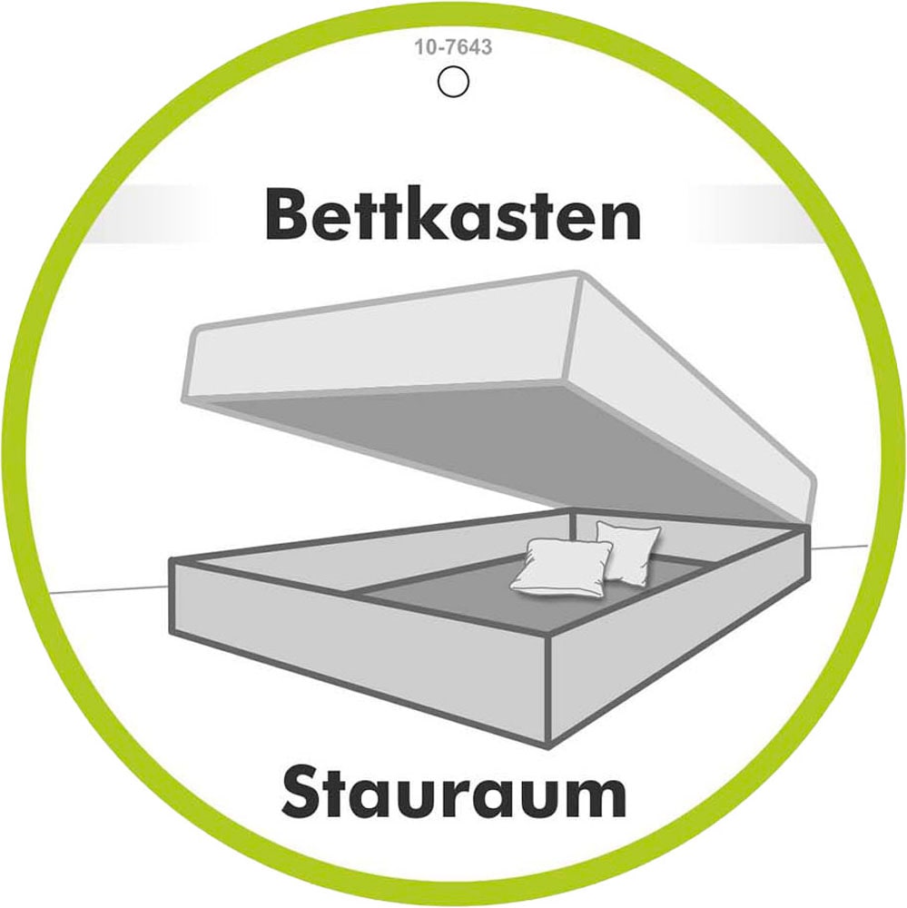 Jockenhöfer Gruppe Boxspringbett »Amy in Cord« mit Bettkasten und Kaltschaum-Topper, erhältlich in 120, 140 & 180cm