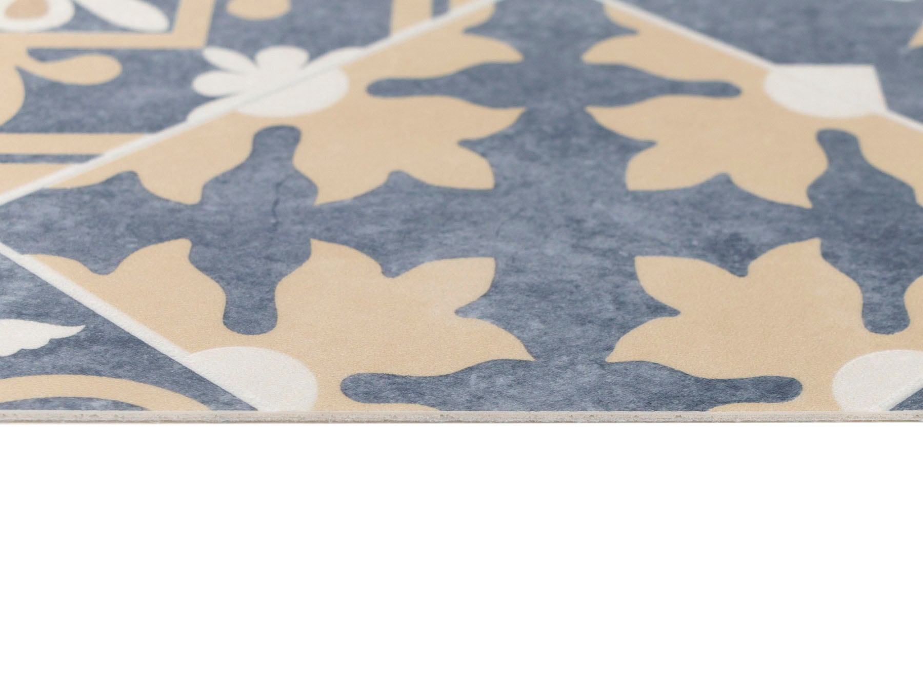 Primaflor-Ideen in Textil Vinyl-Läufer »Küchenläufer VERSAILLE, Made in Belgium«, rechteckig, 2,5 mm Höhe, Läufer aus Vinyl, abwischbar, Motiv Fliesenoptik Ornamente, Küche