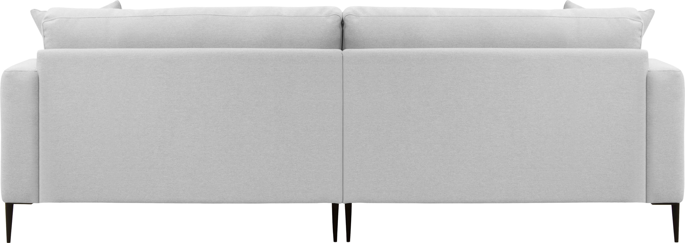 Leonique Big-Sofa »Cozy elegantes Designsofa, Maße B/T/H: 252/97/80 cm«, mit losen Kissen und Metallbeinen