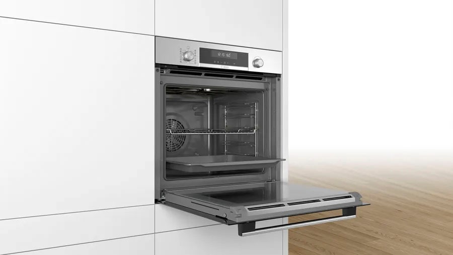 BOSCH Backofen-Set »HBA578BS0«, mit Teleskopauszug nachrüstbar, Pyrolyse-Selbstreinigung
