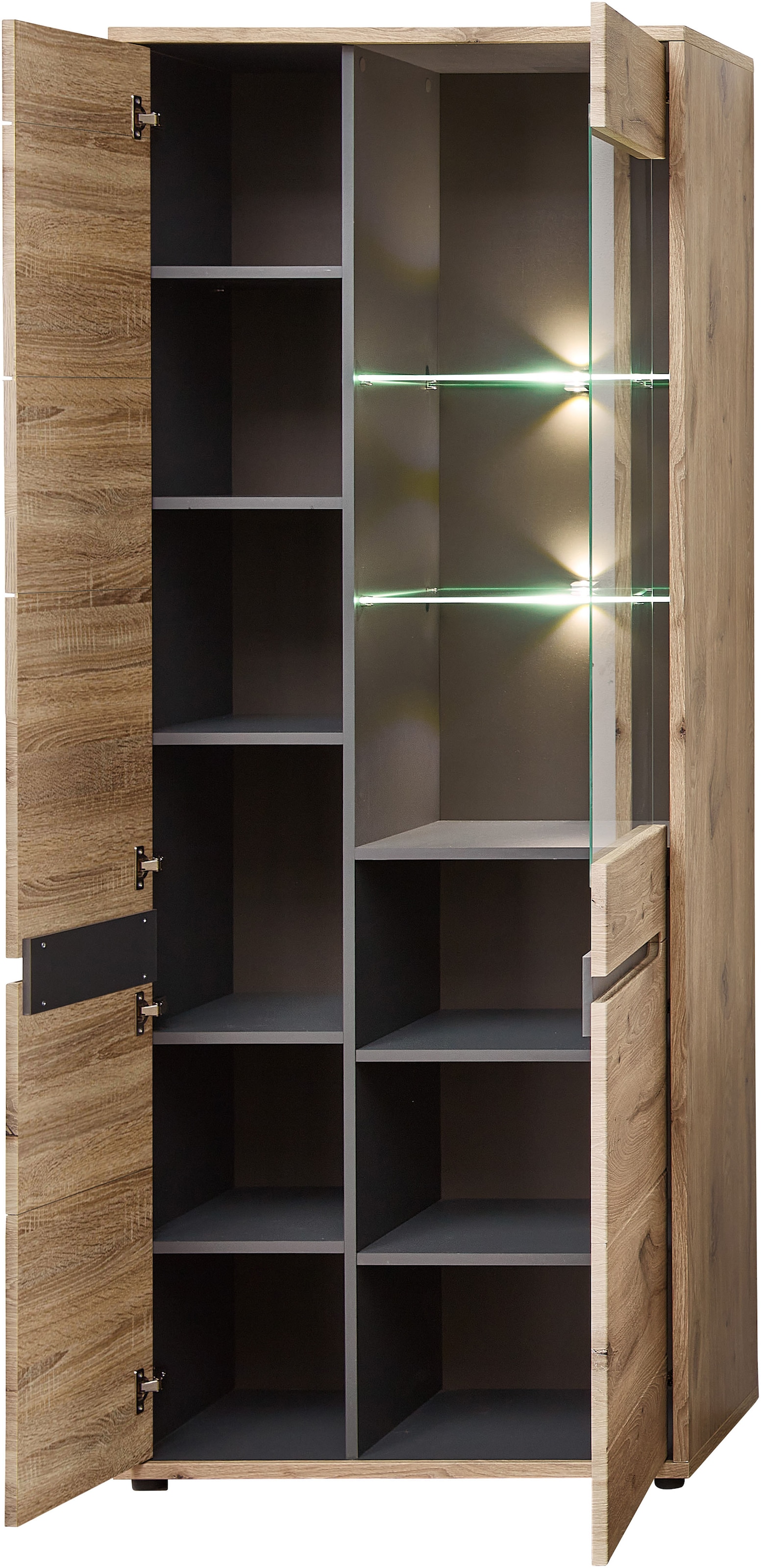 Innostyle Vitrine »BELLANO«, Viking Oak Nature