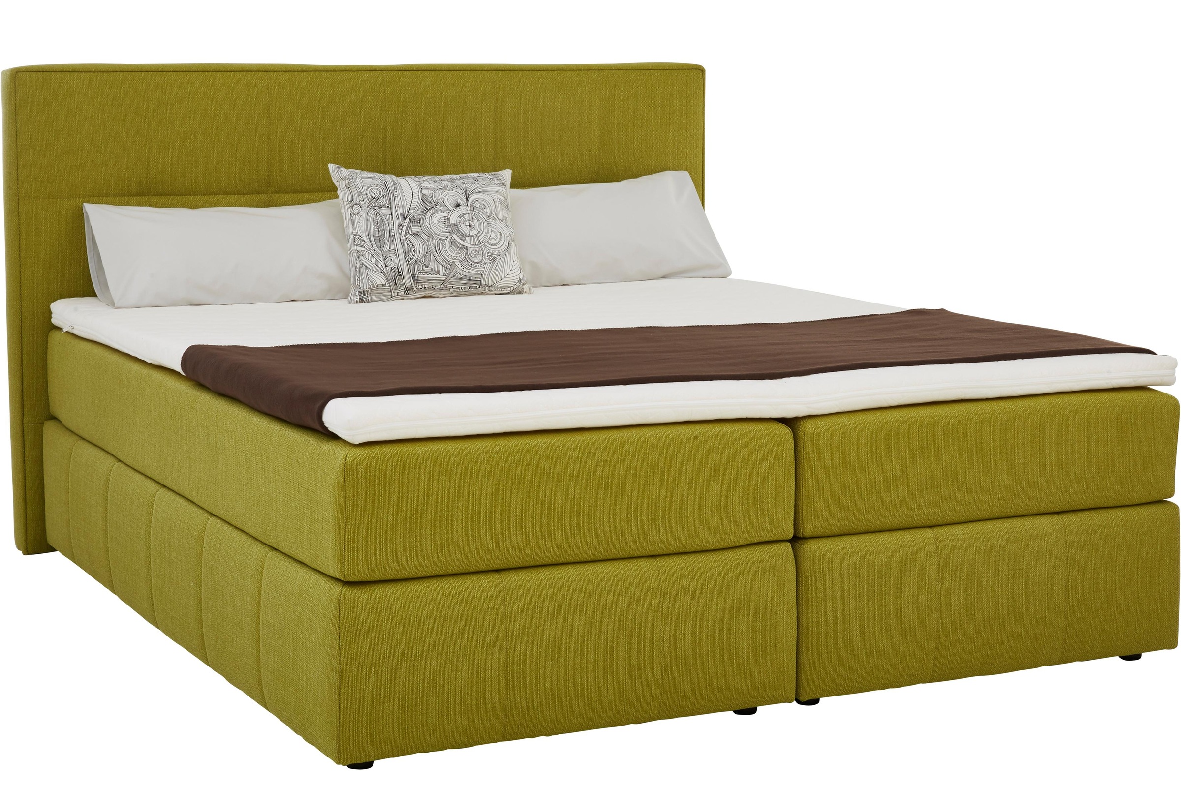 INOSIGN Boxspringbett »Casano«, mit feiner Steppung, in 3 Matratzenarten, 2 Härtegraden und 5 Farben