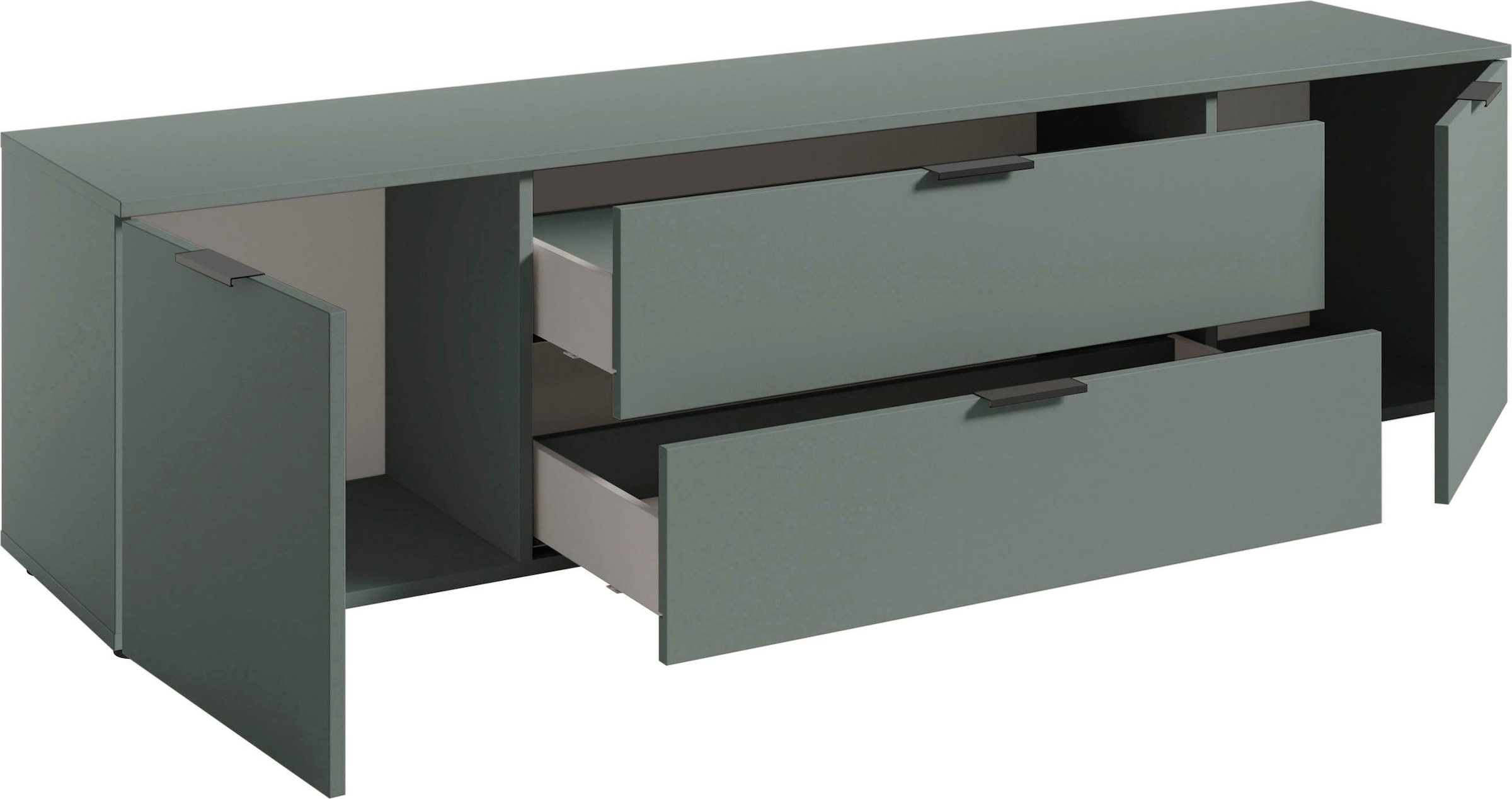 HBZ Lowboard »Linz TV-Unterschrank, BxHxT 180x47x40cm«, (1 St.), Breite 180cm,Lip-Griff, Melaminbeschichtung