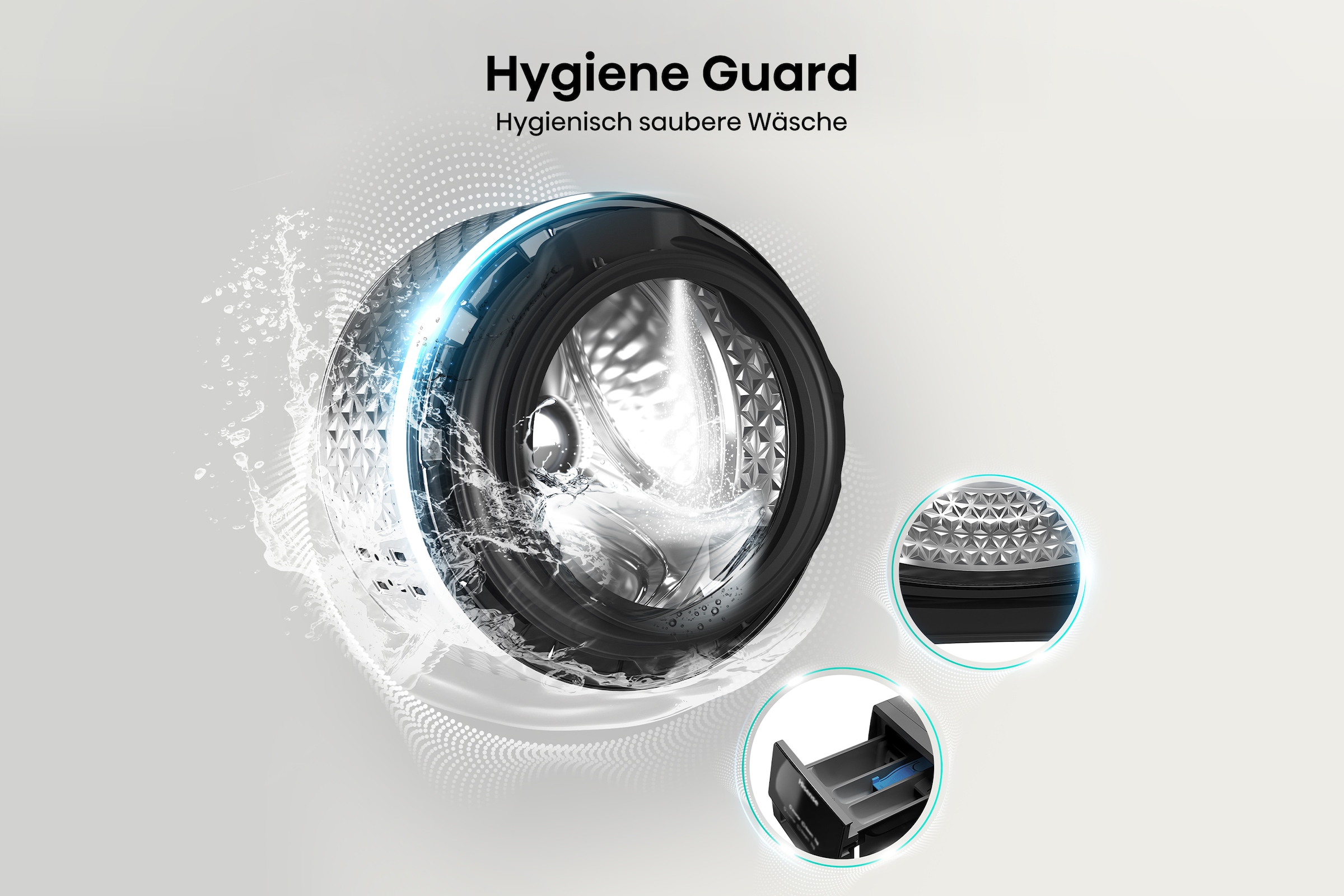 Hisense Waschmaschine »WF3S1043BB3«, 10 kg, 1400 U/min, Wifi-ConnectLife