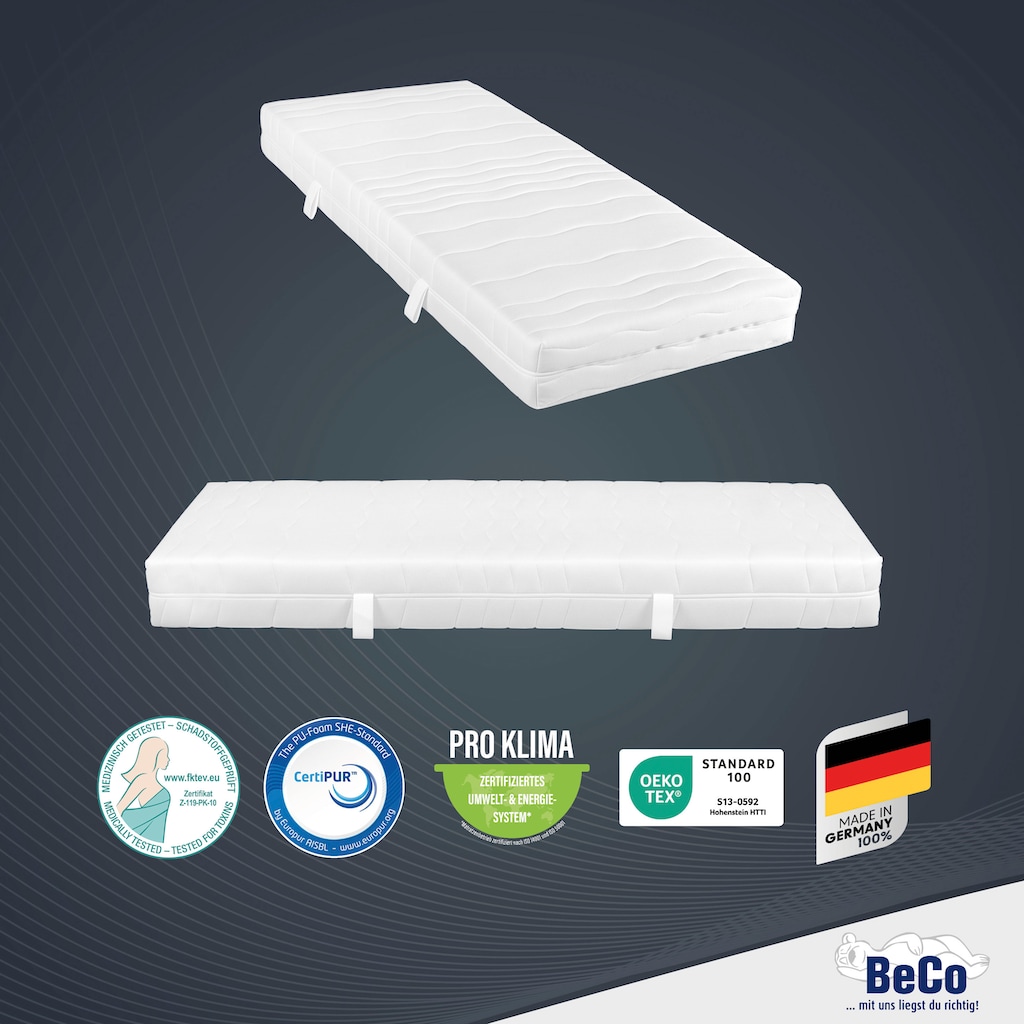 Beco Komfortschaummatratze »2 Dreams«, 21 cm cm hoch, Raumgewicht: 35 kg/m³, (1 St.), komfortable Matratze in 90x200 cm und weiteren Größen erhältlich