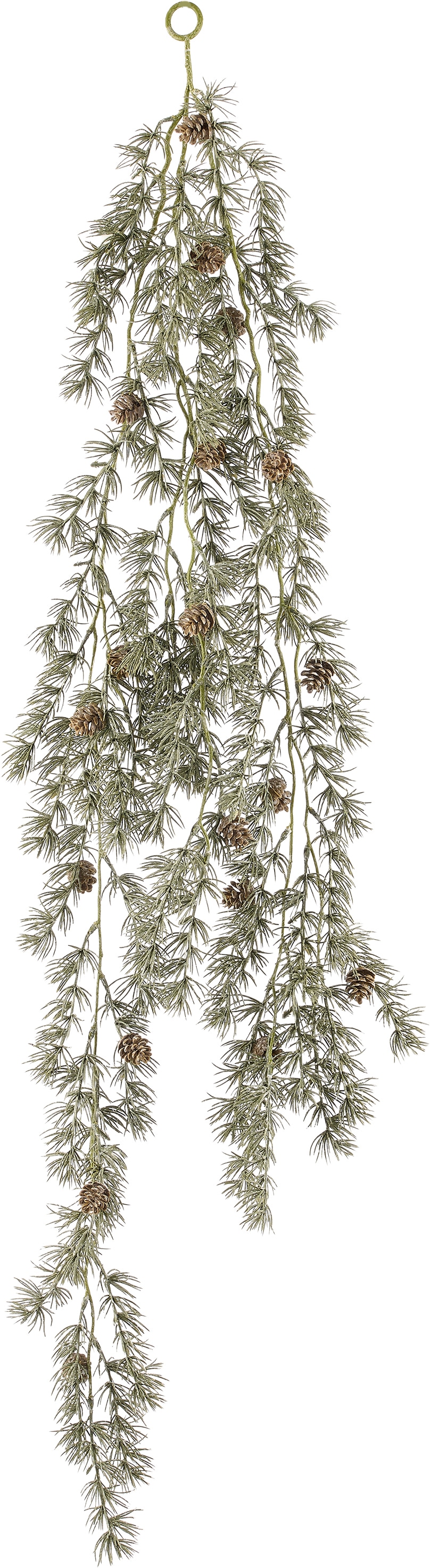 OTTO home Winterliche Kunstpflanze »Weihnachtsgirlande, Hänger Zedern 120cm lang« in white-wash-Optik