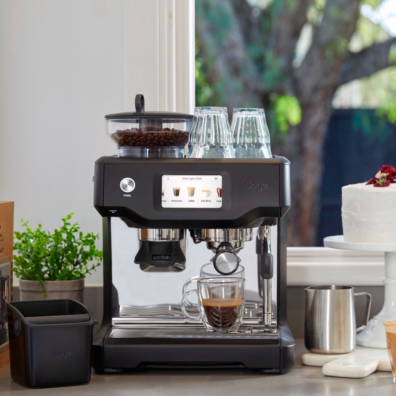 Sage Espressomaschine »the Barista Touch, SES880BTR«, Black Truffle online  kaufen