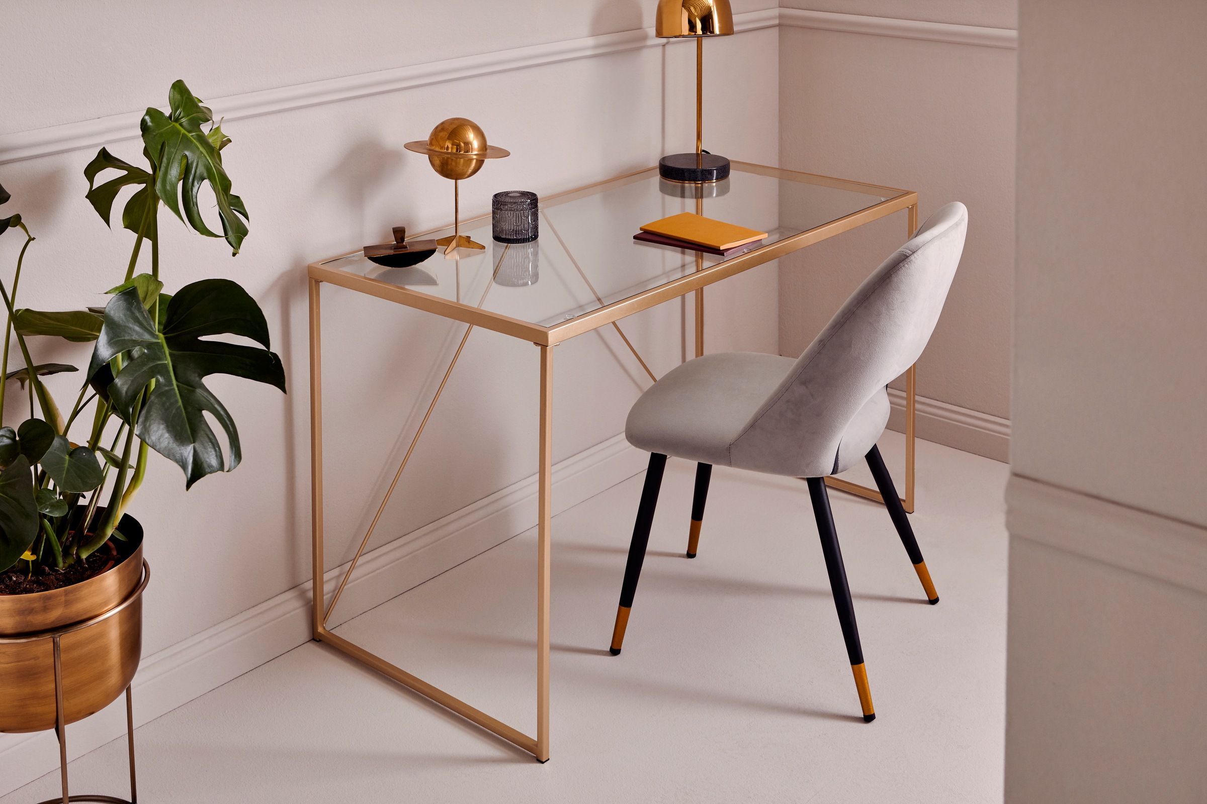 Jahnke Schreibtisch »GLAM DESK«, (1 St.), Sicherheitsglas