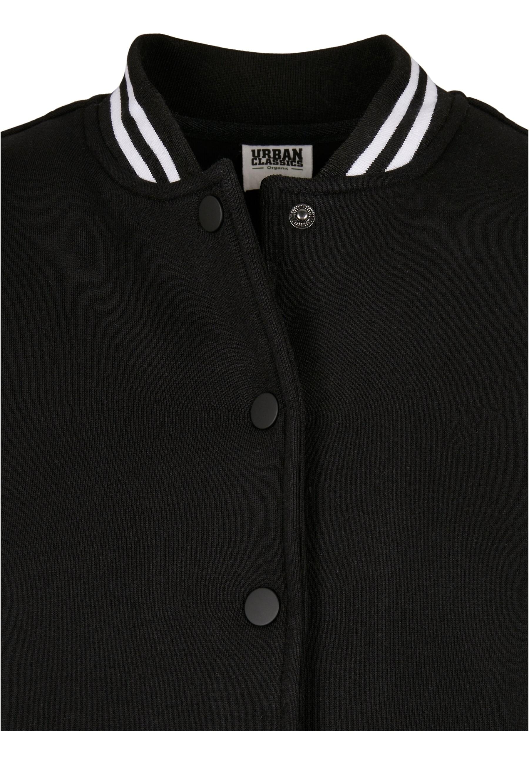 URBAN CLASSICS Collegejacke »Urban Classics Damen Ladies Organic Inset College Sweat Jacket« 1 Stk. tlg. ohne Kapuze