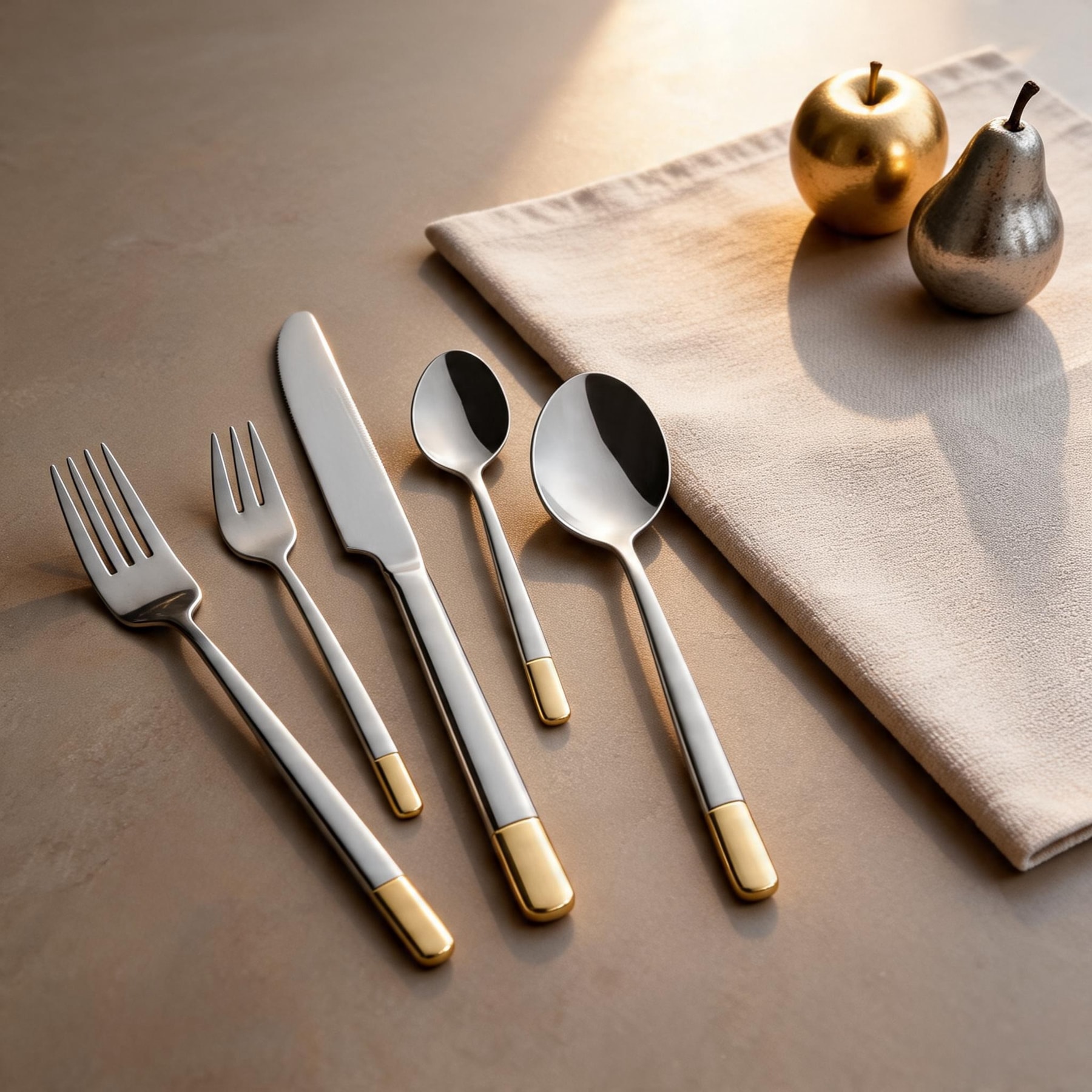 Mulex Besteck-Set »Oceanside« dekorvergoldet